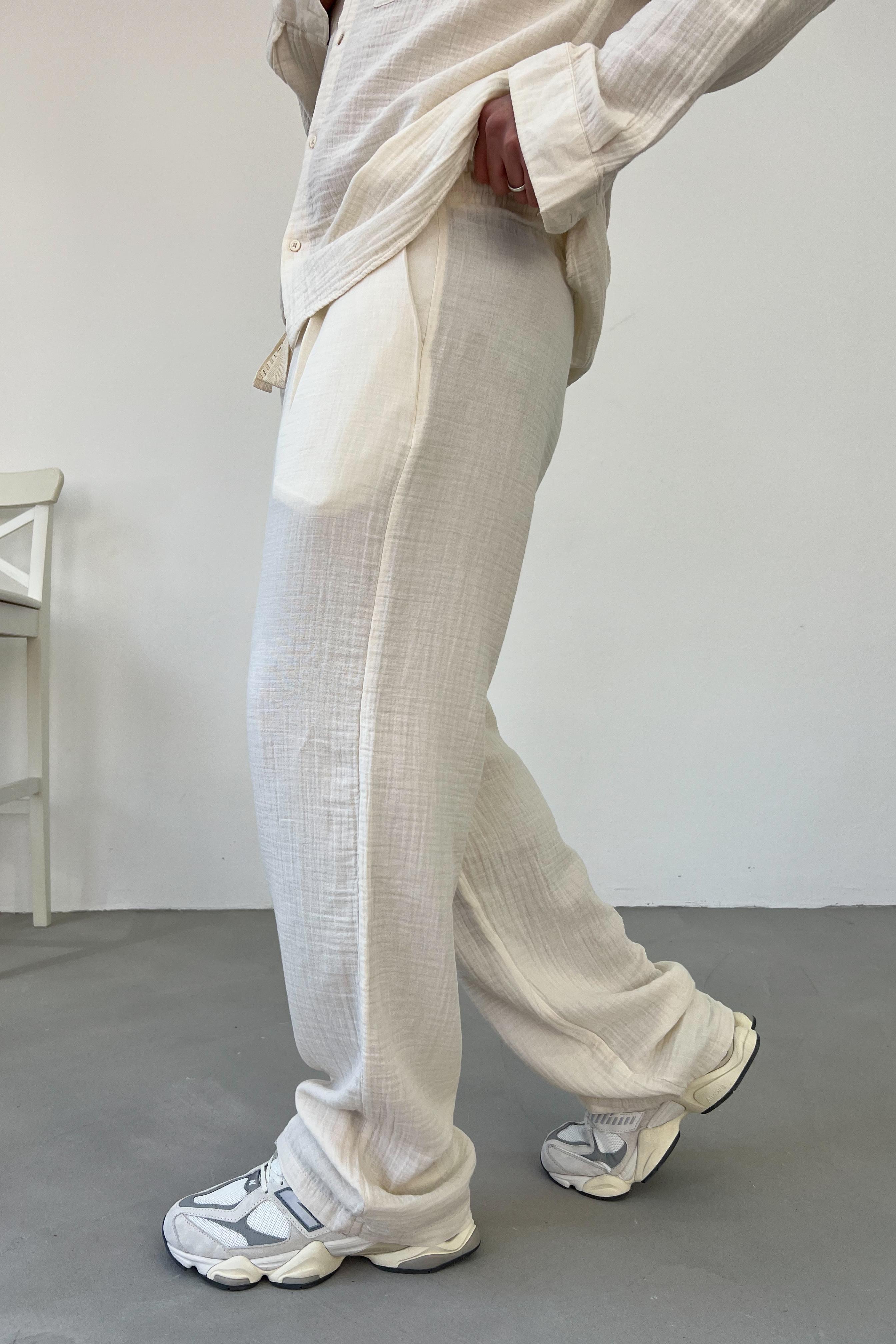 Müslin Kumaş Baggy Pantolon 5232