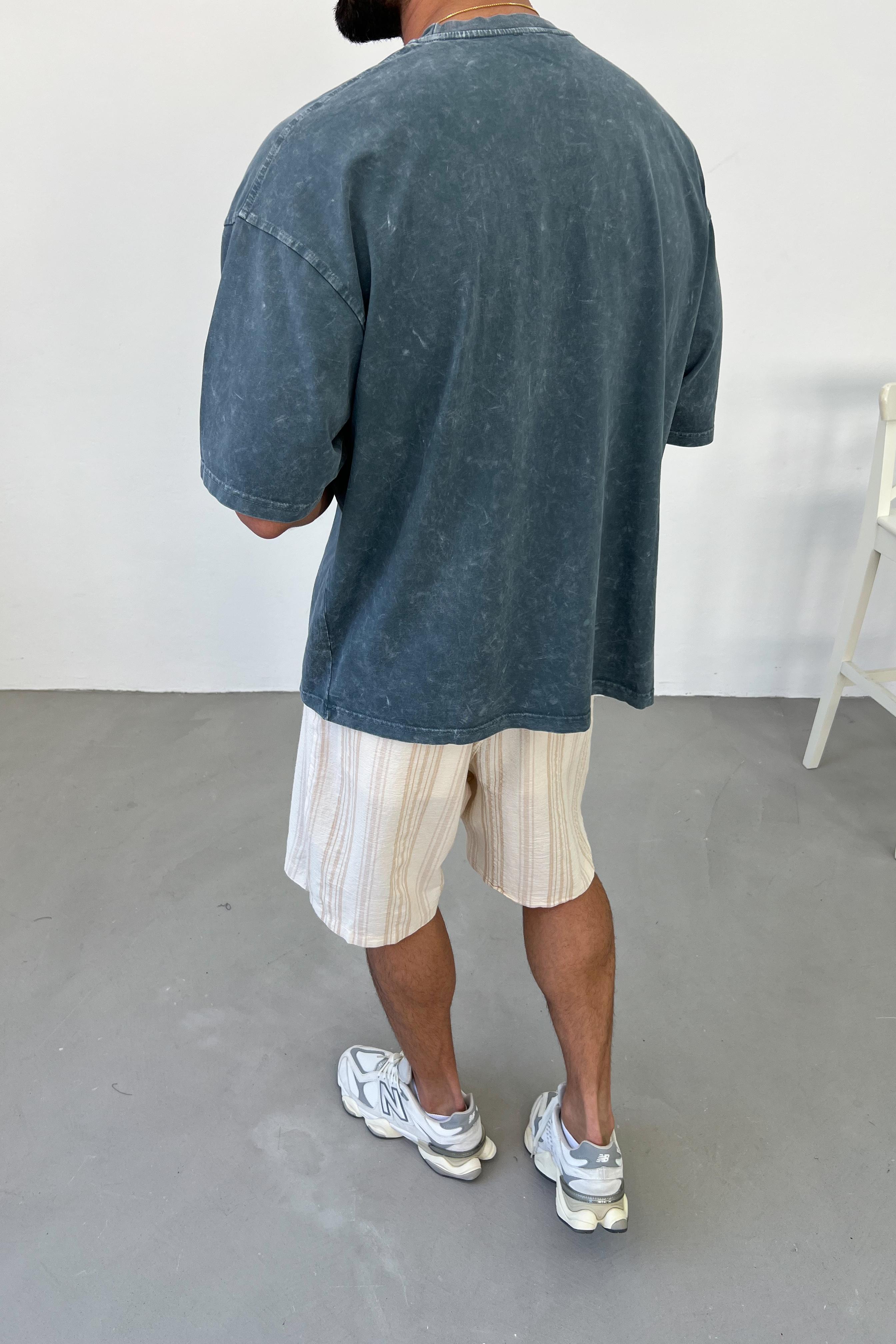 Yıkamalı Basic Oversize Tshirt Y295