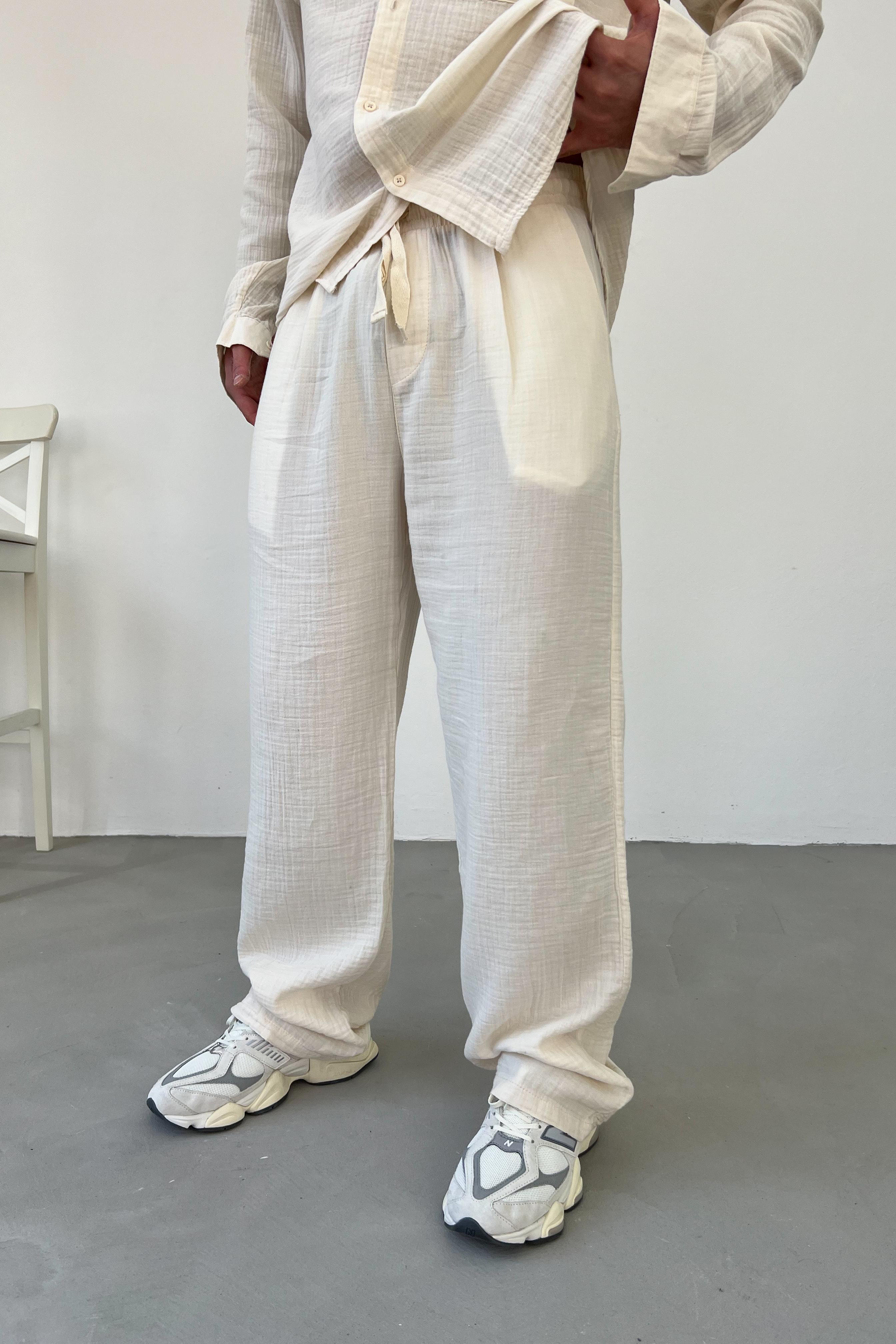Müslin Kumaş Baggy Pantolon 5232