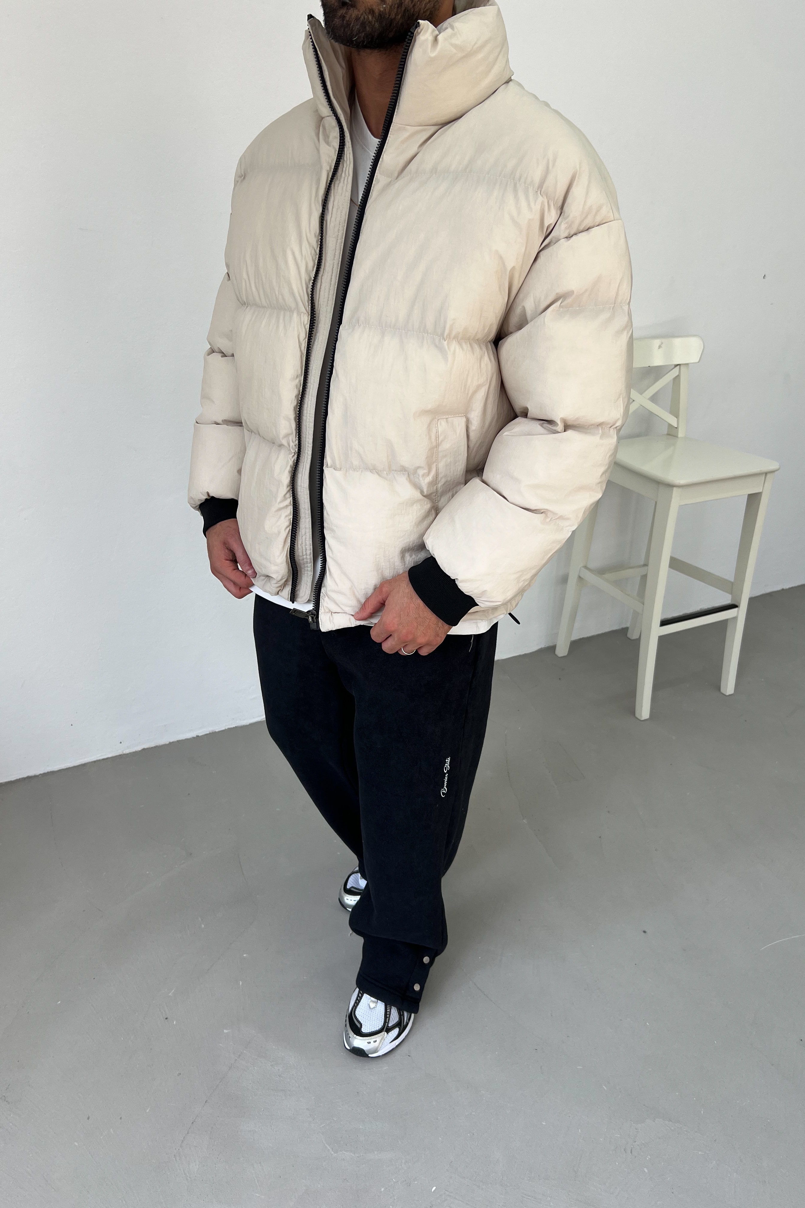 Oversize Basic Şişme Mont 0090