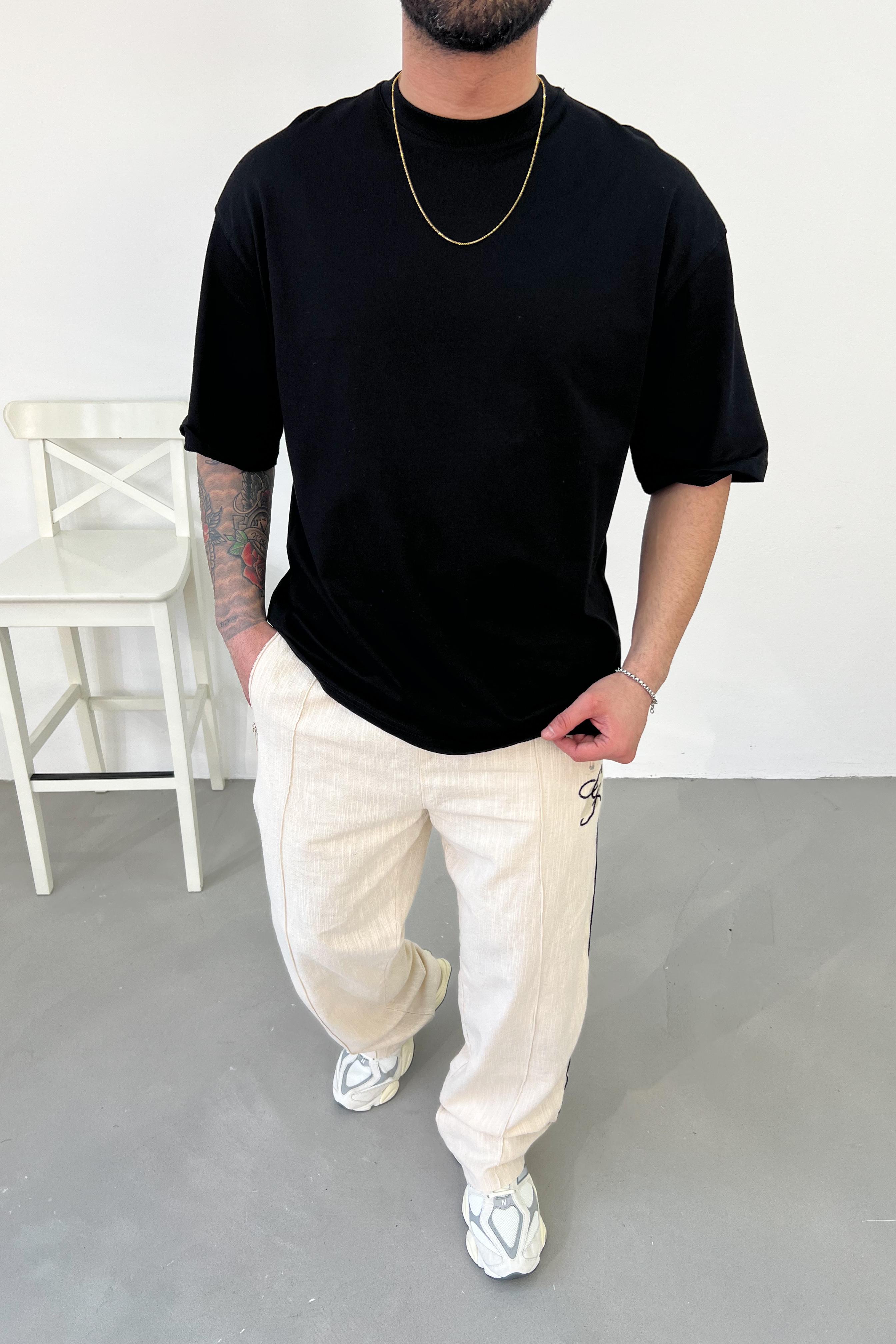 Oversize Basic Kalın Tshirt 2512