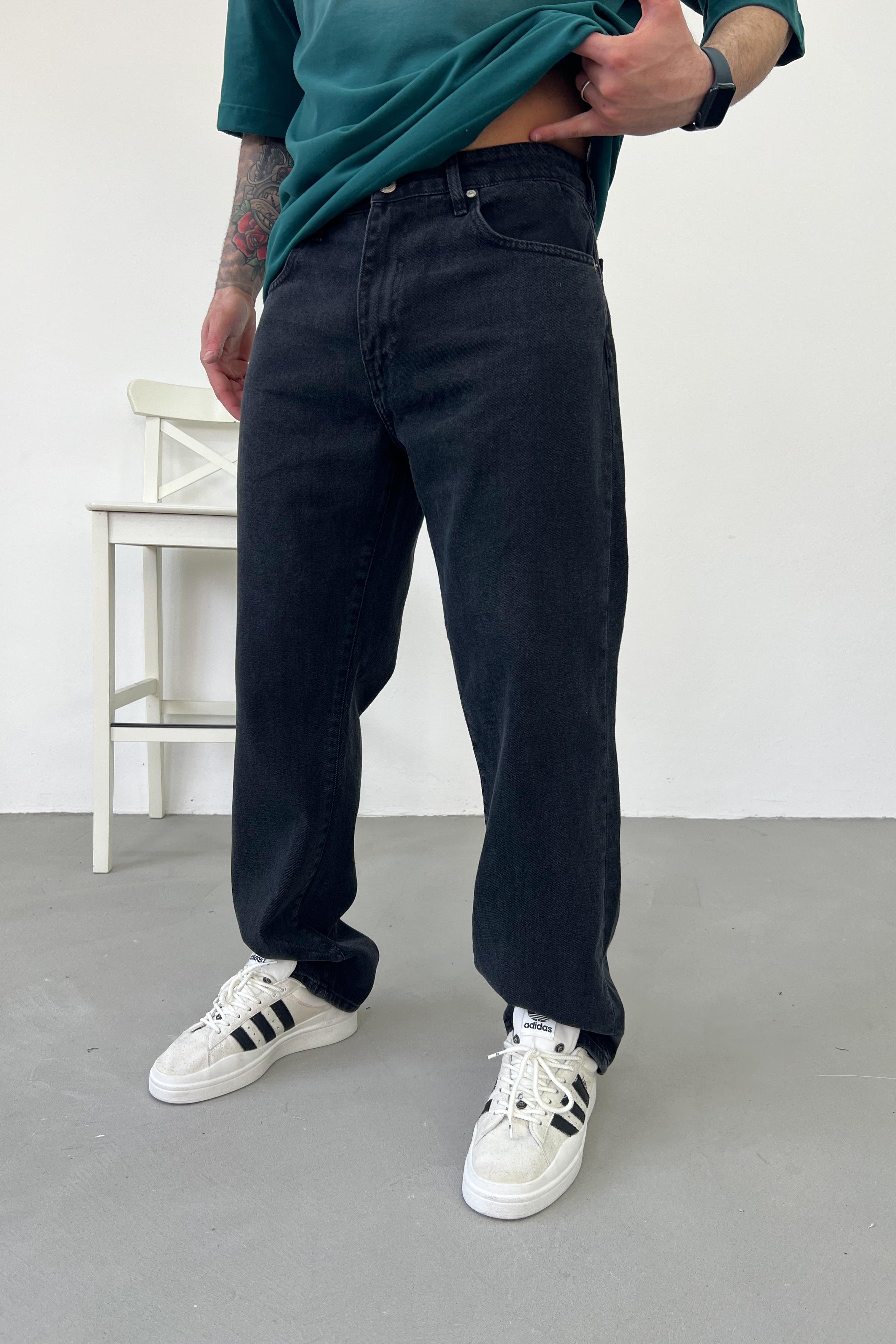 Füme Baggy Pantolon 16728-2