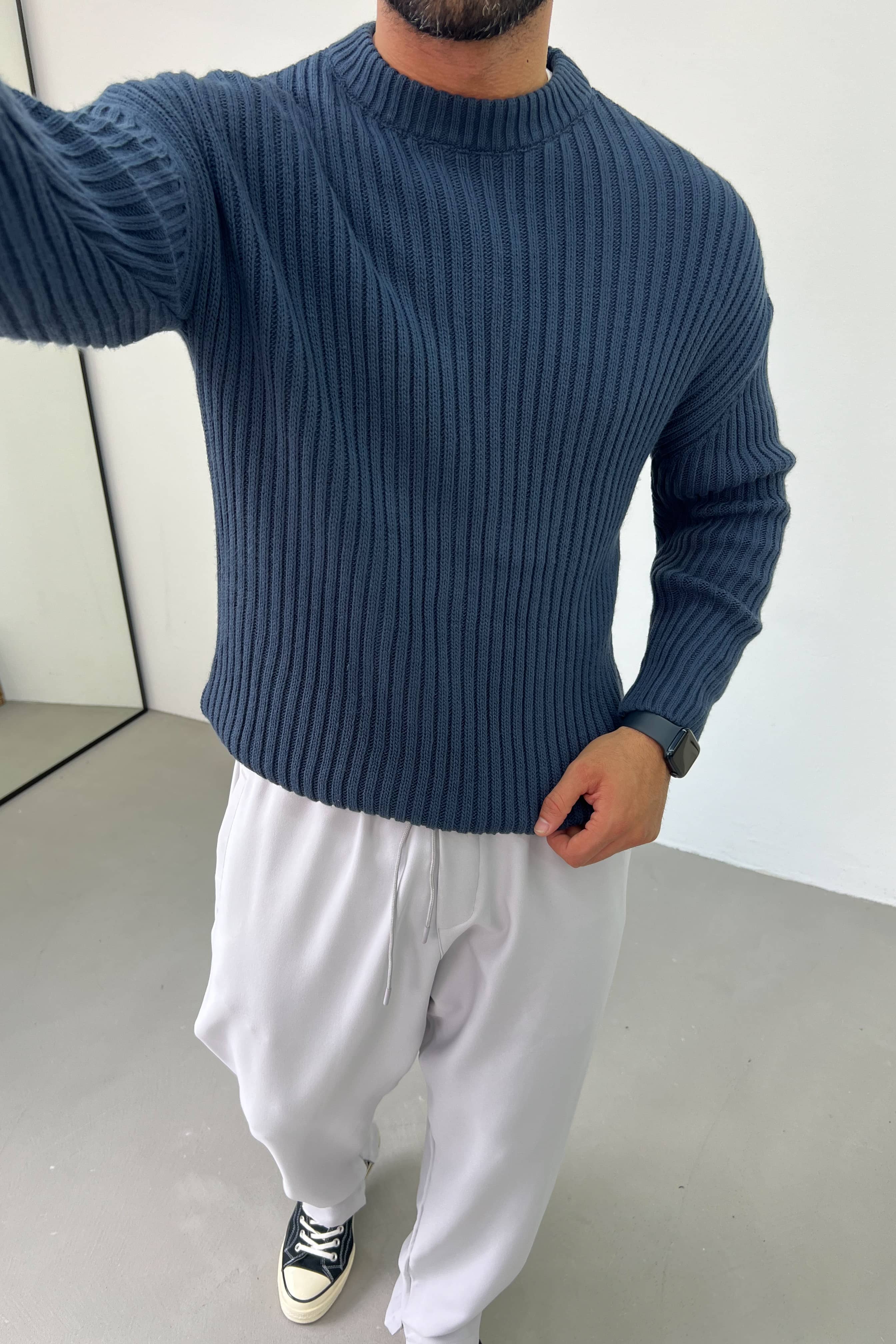Fitilli Oversize Triko 1900 - Lacivert
