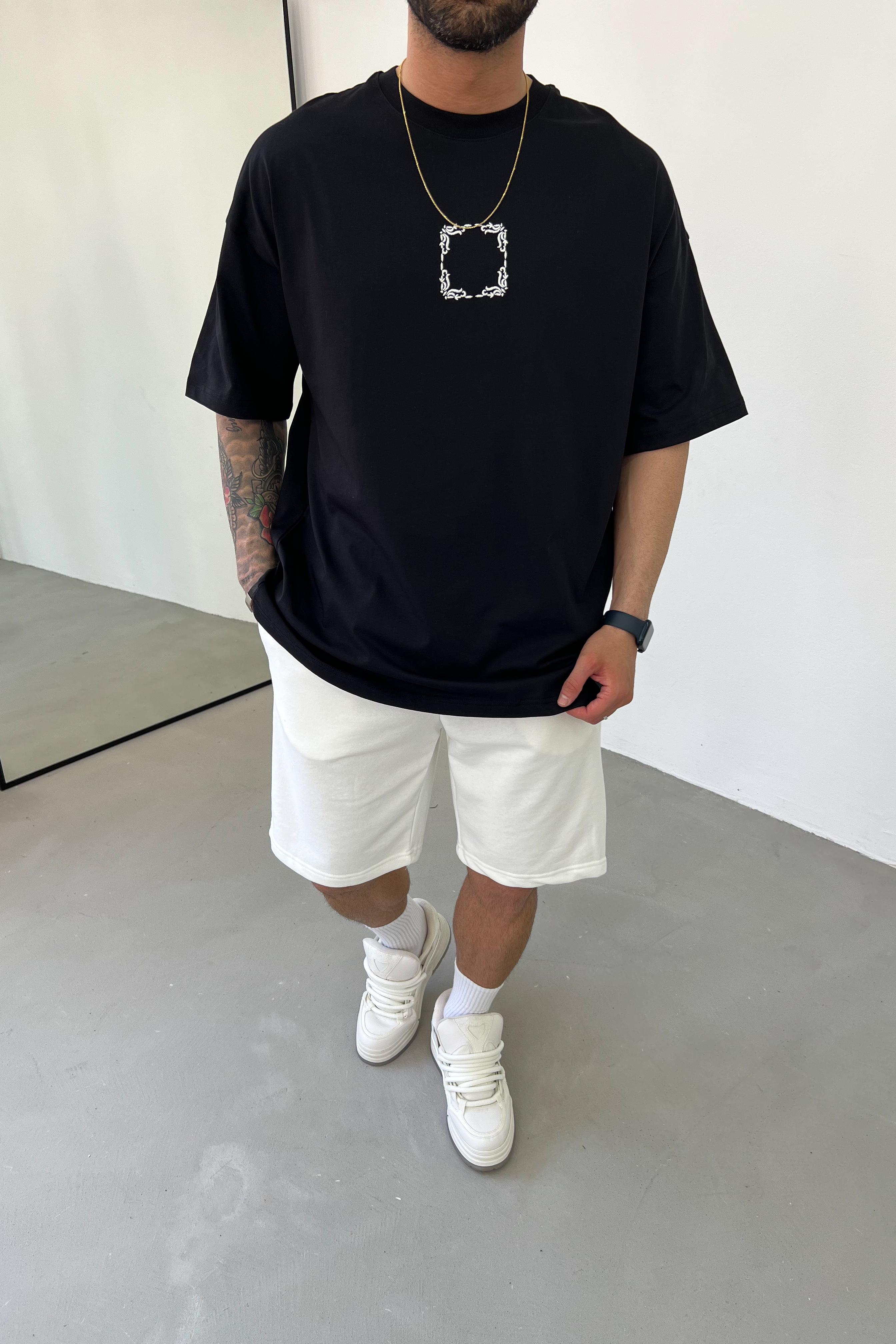 Sırf Motif Detaylı Oversize Tshirt 25Y214