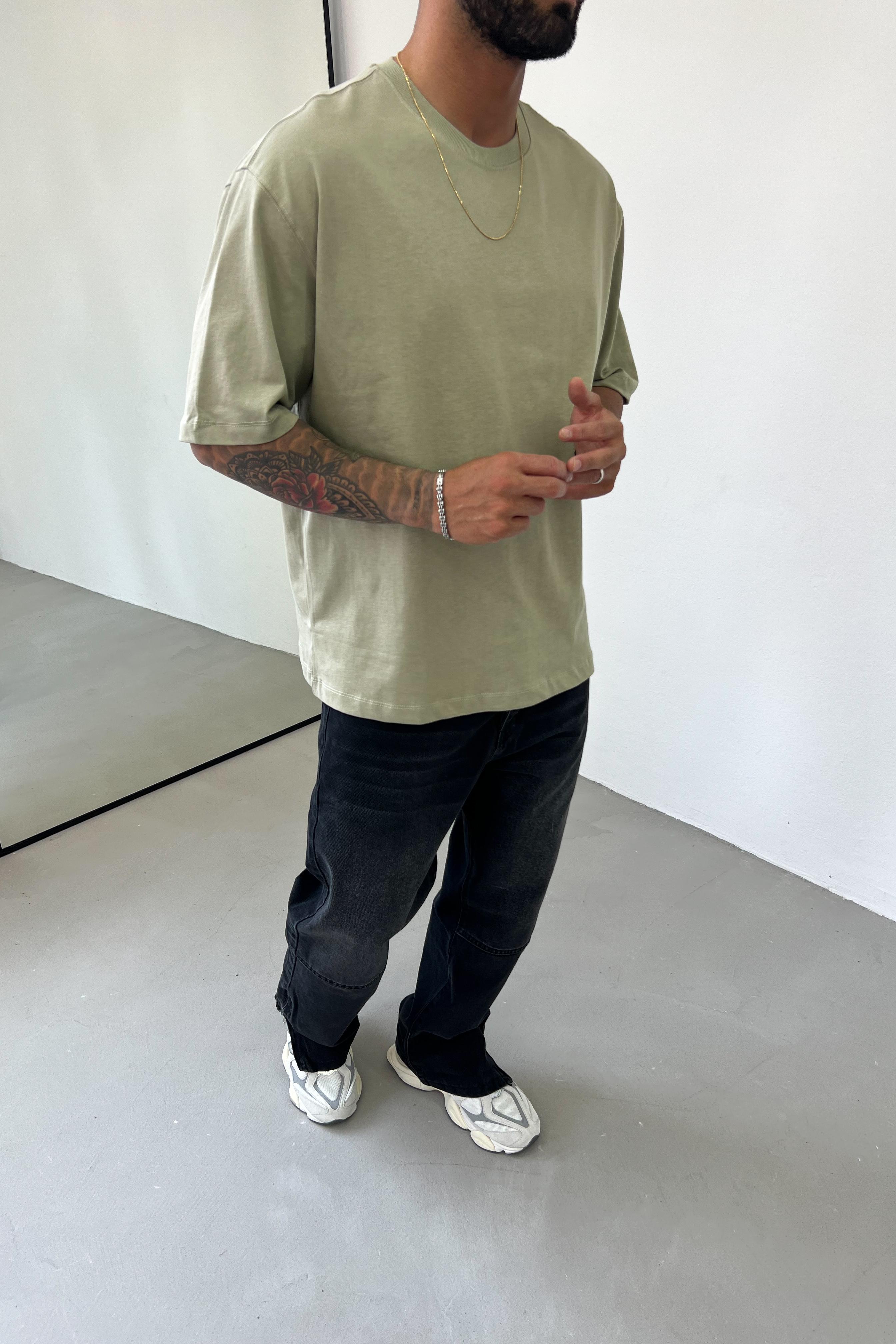 Oversize Basic Kalın Tshirt 1010
