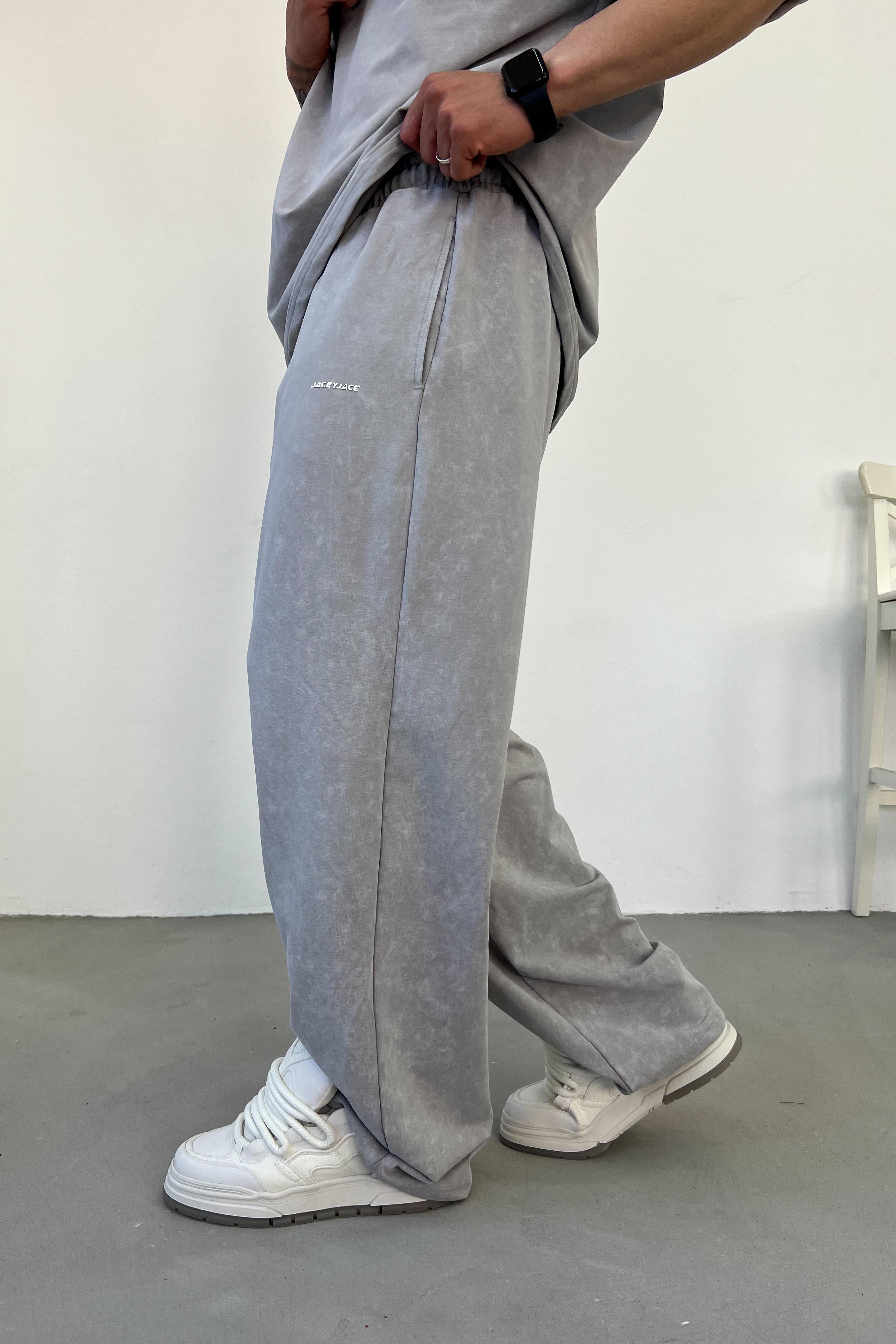 Jcy Baskılı Yıkamalı Baggy Eşofman 25Y202
