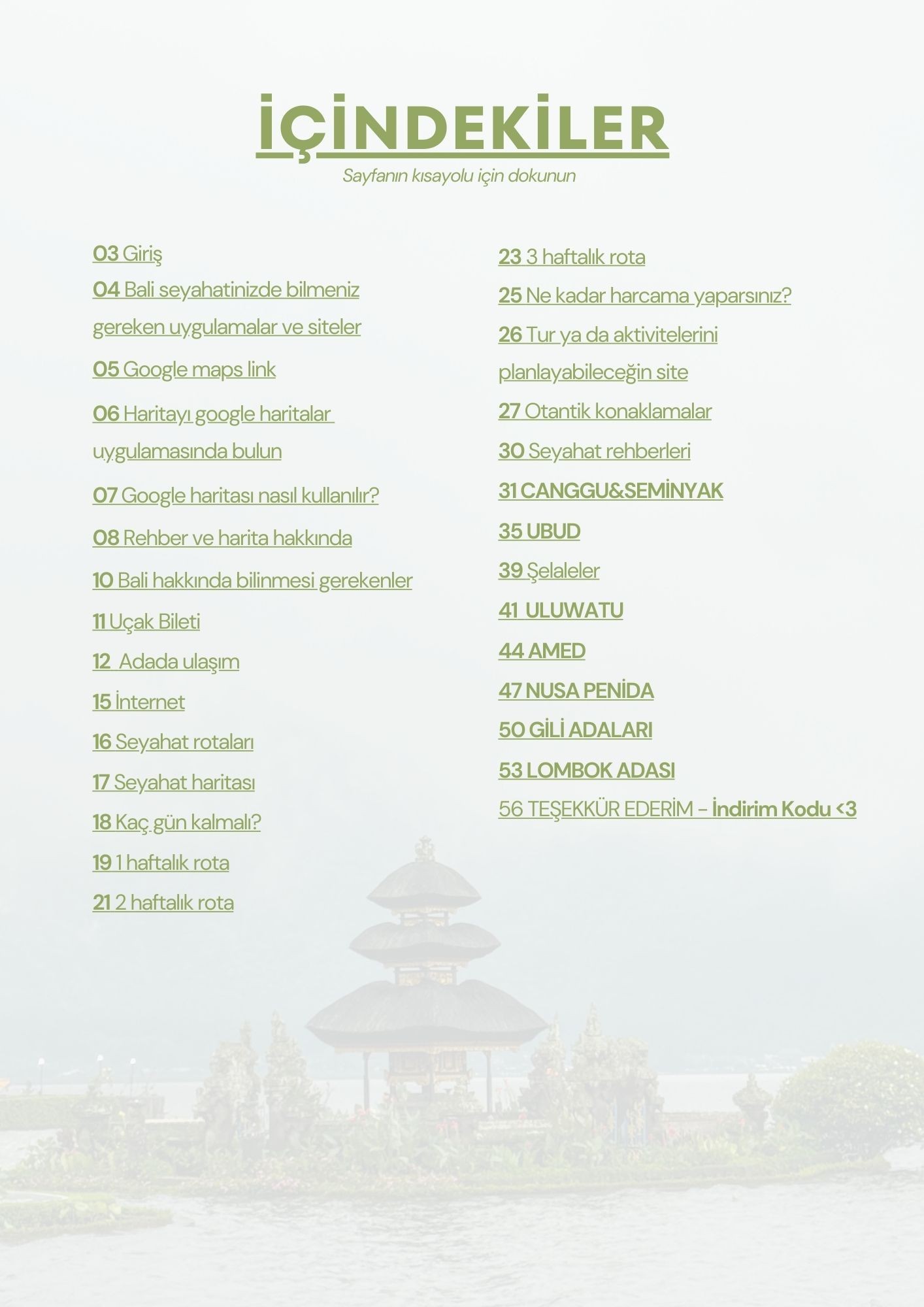 Bali Seyahat Rehberi