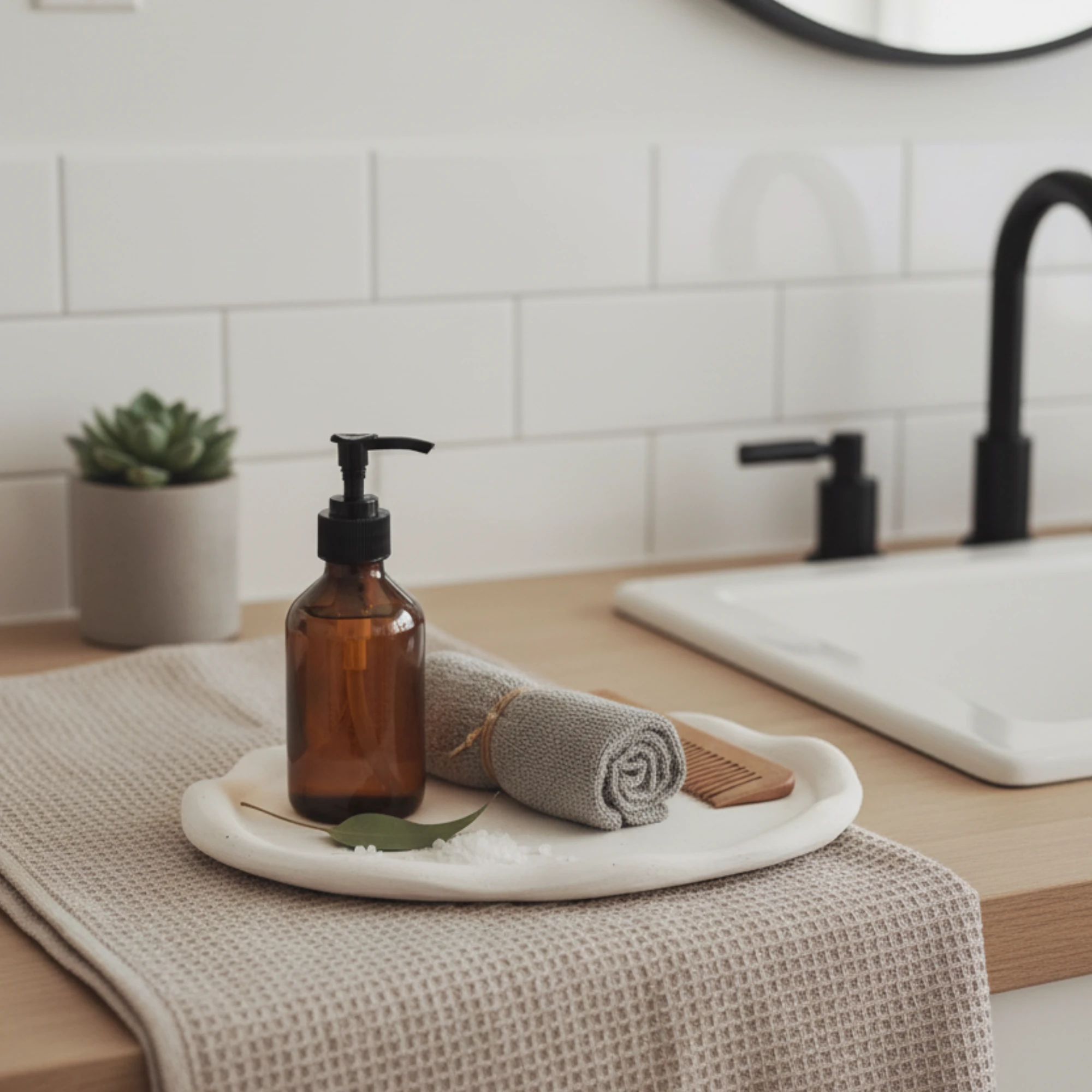 Utaylife El Yapımı Beton Oval Tepsi, Minimalist Takı Kabı, Catchall