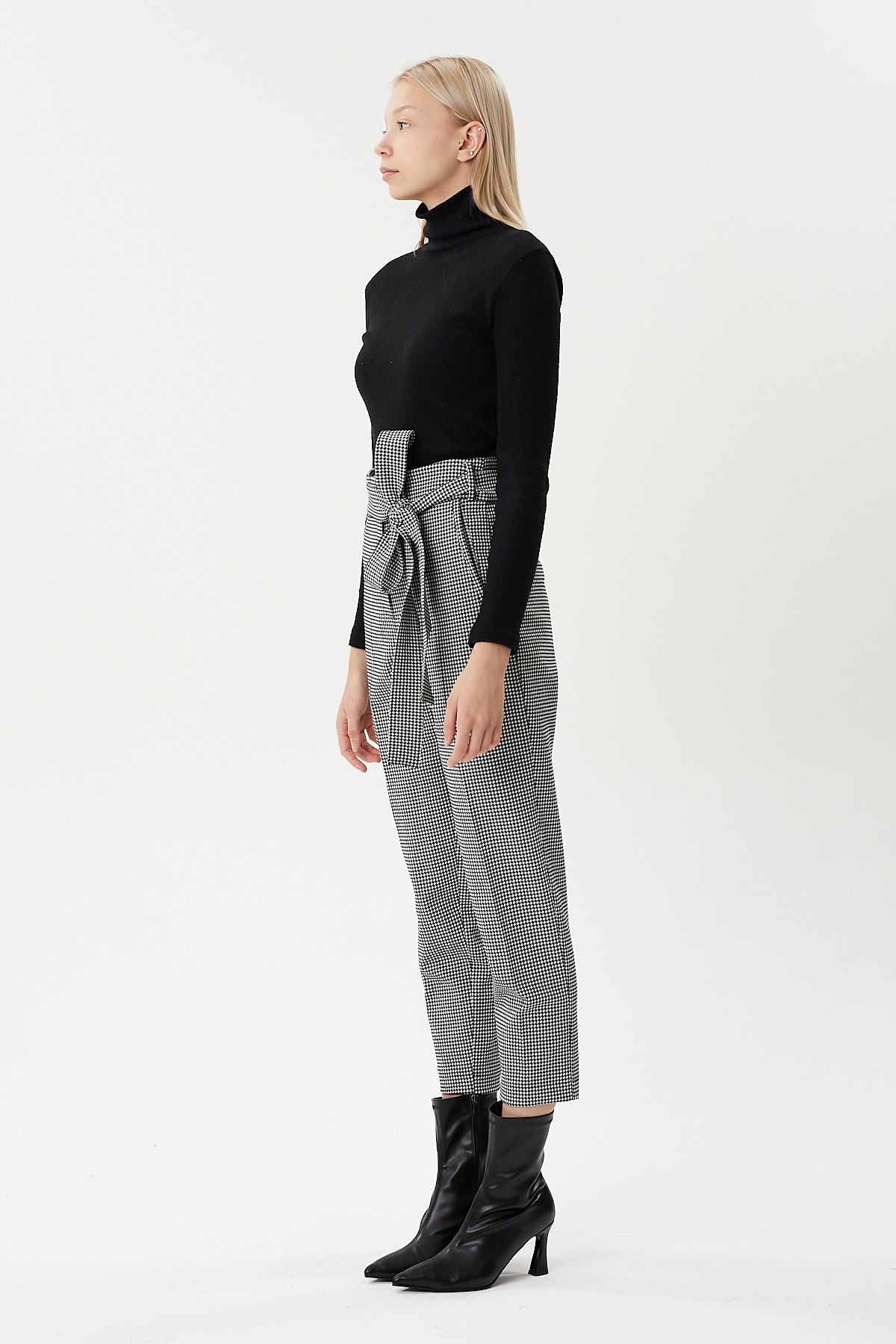 Cotton jacquard special fabric trousers