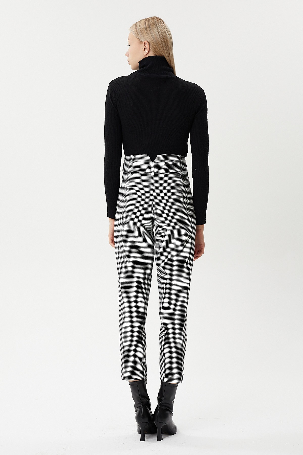 Cotton jacquard special fabric trousers