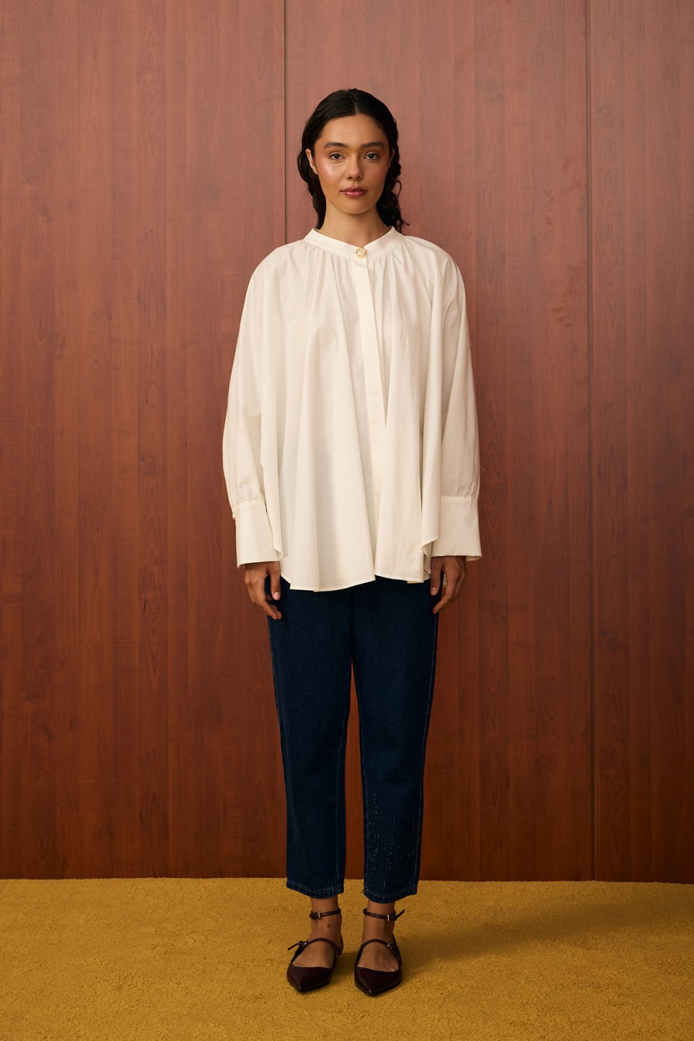 MRW1537-PARİS GÖMLEK - BEYAZ image