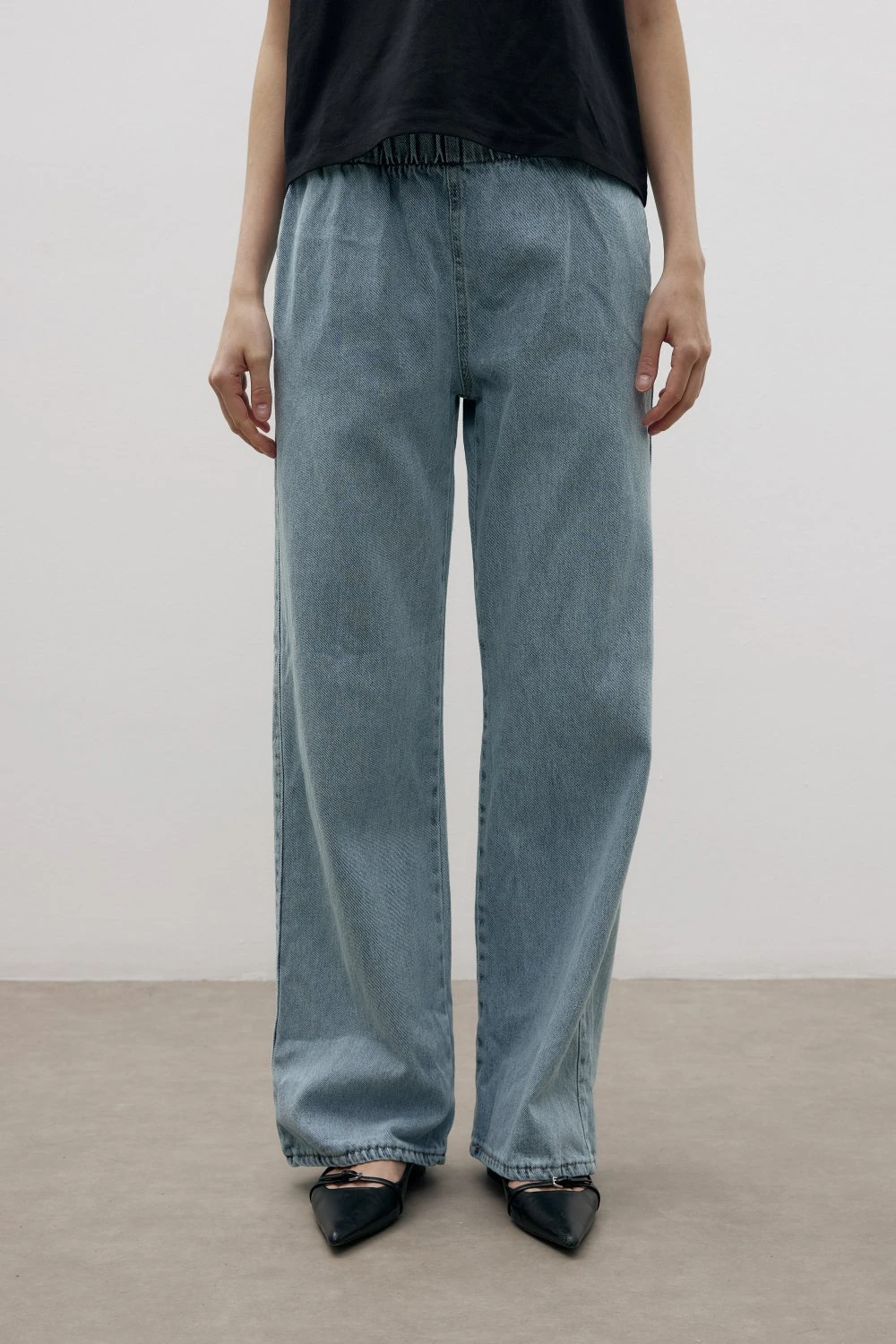 MRW1515-PALAZZO DENİM - KOYU MAVİ image