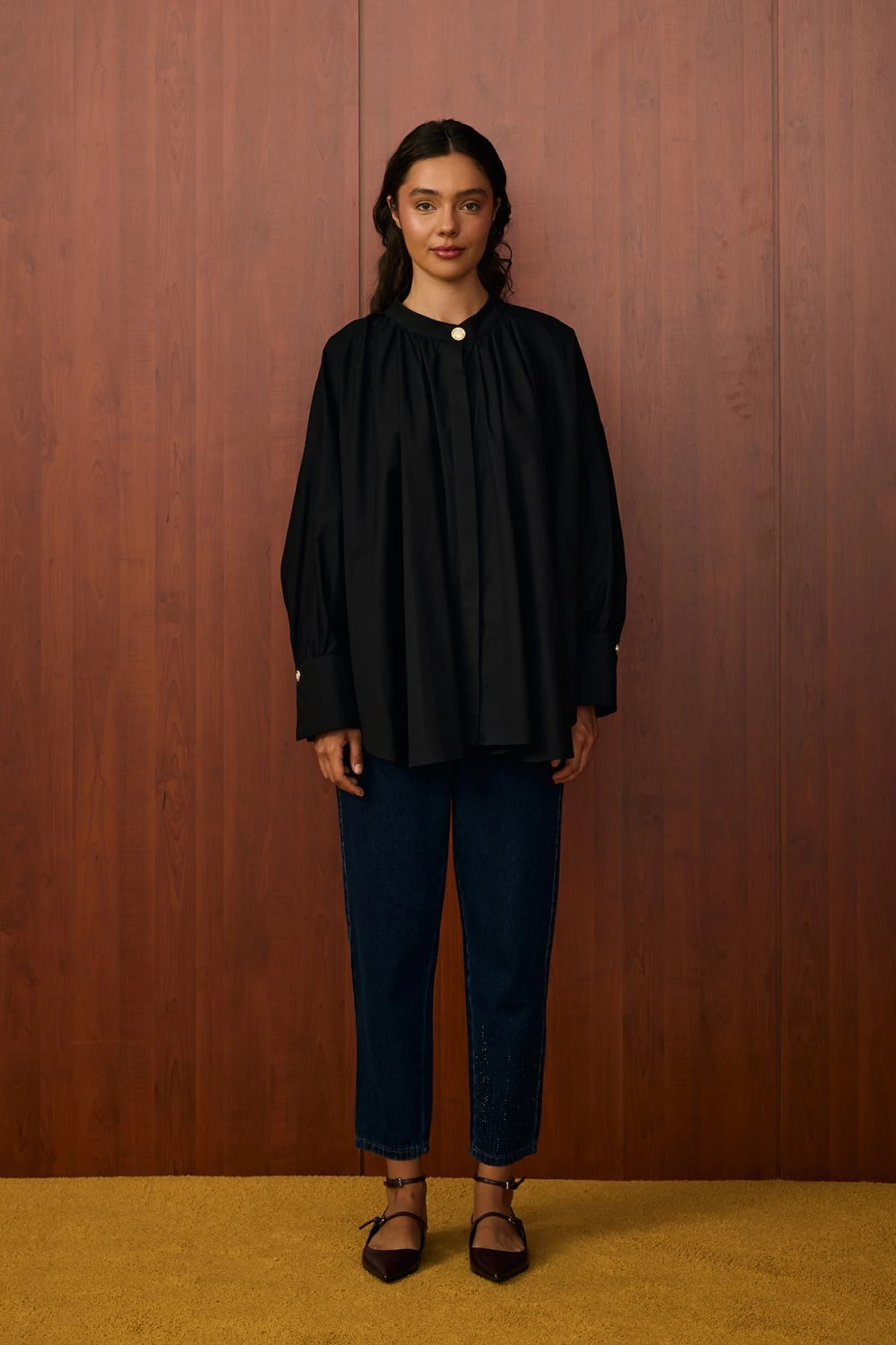 MRW1537-PARİS GÖMLEK - SIYAH image