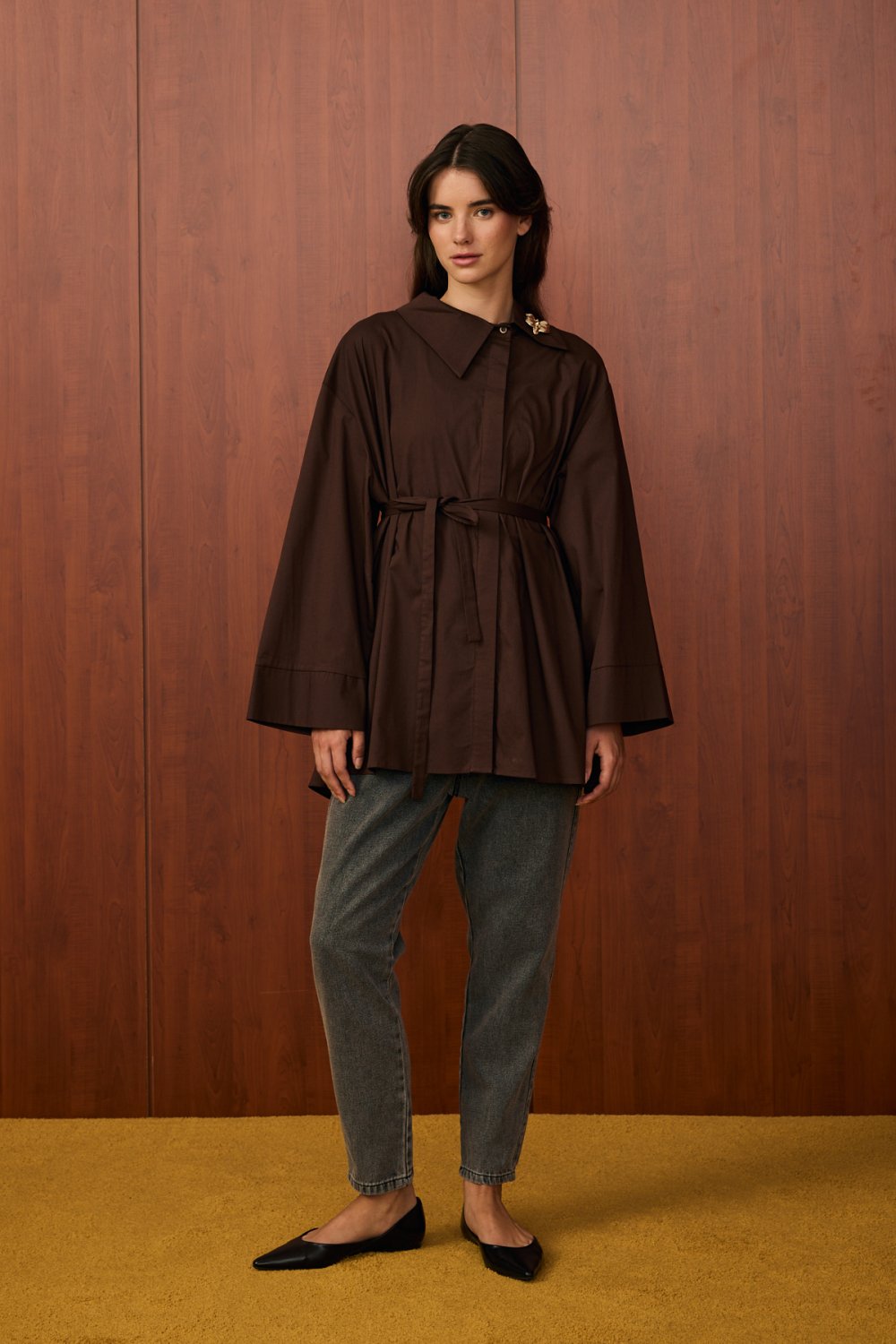 MRW1533-MADRİN ŞIK GÖMLEK - BEYAZ image