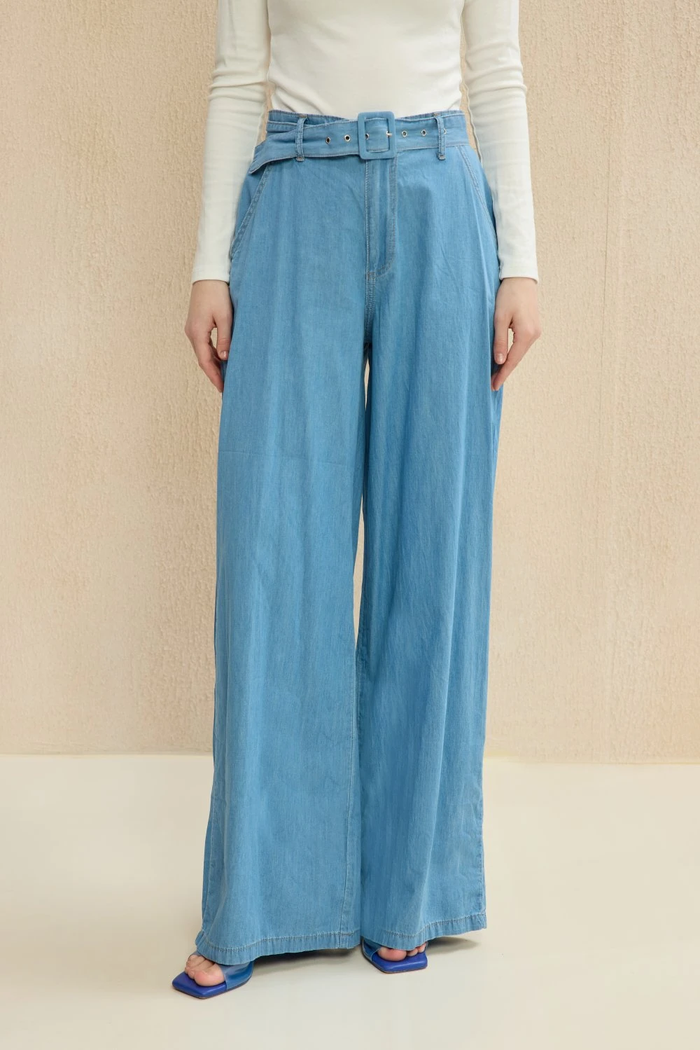 MRW1225-TENCEL PANTOLON image