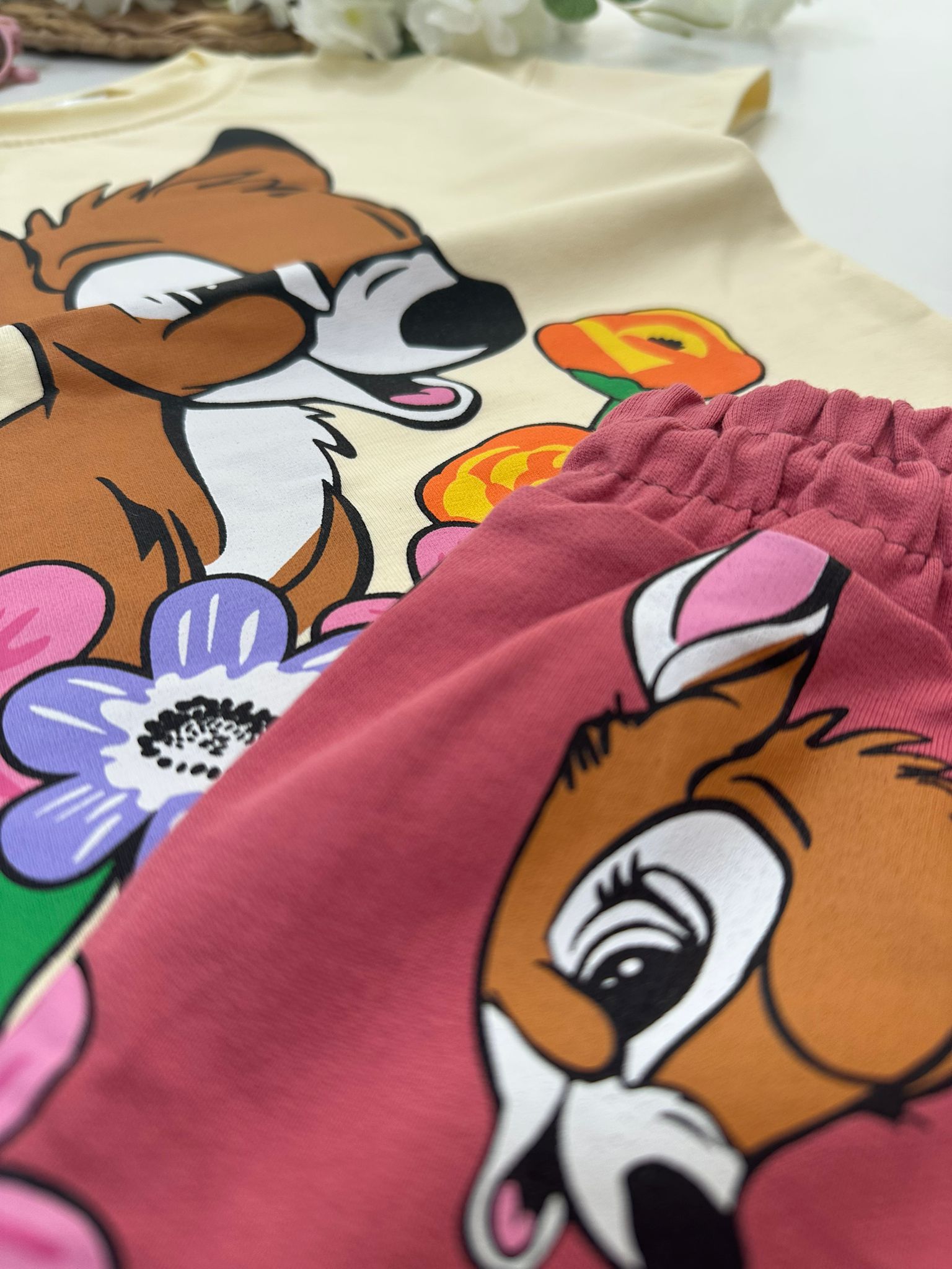 KIZ ÇOCUK ŞORTLU TAKIM