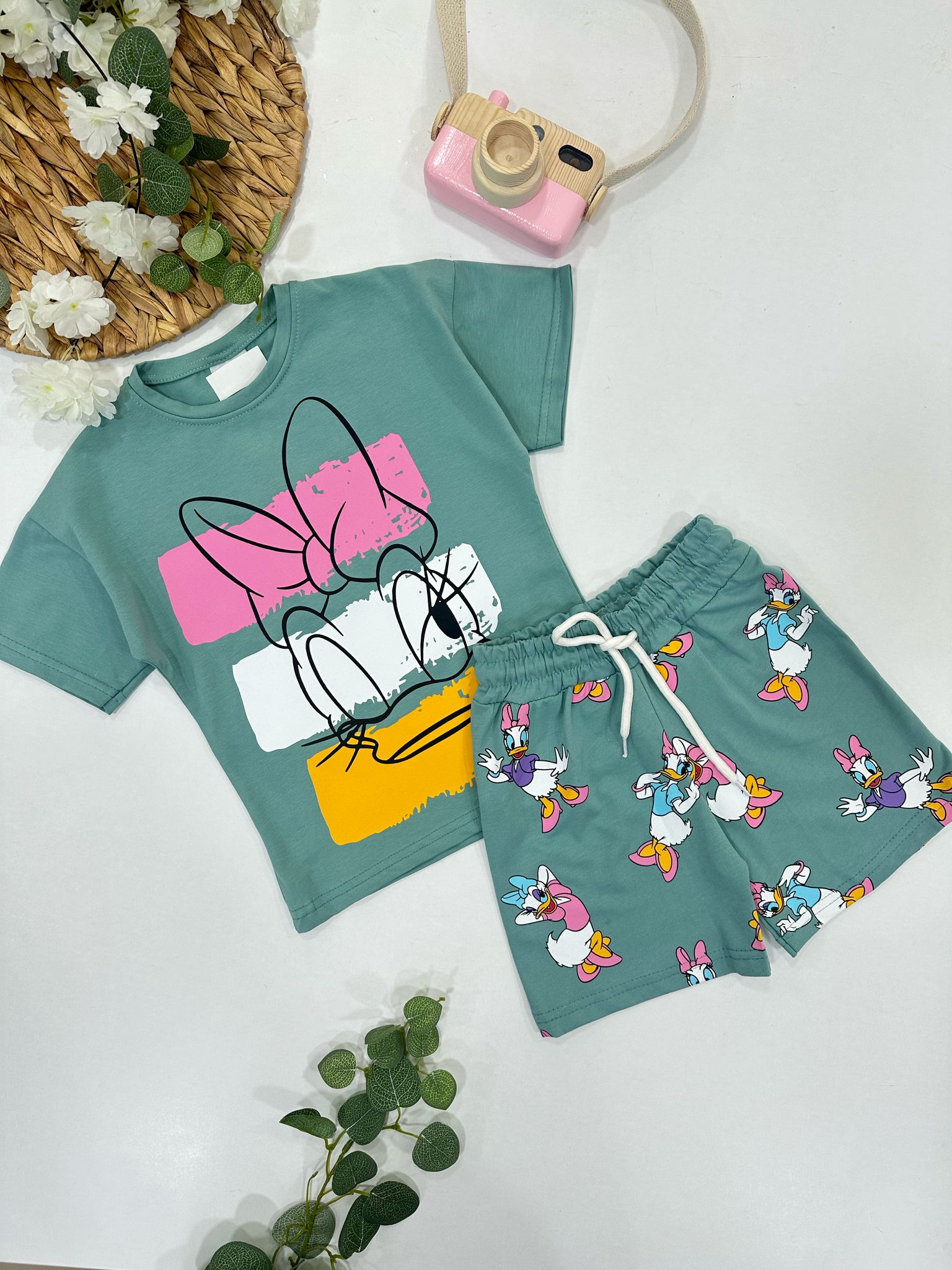 KIZ ÇOCUK ŞORTLU TAKIM