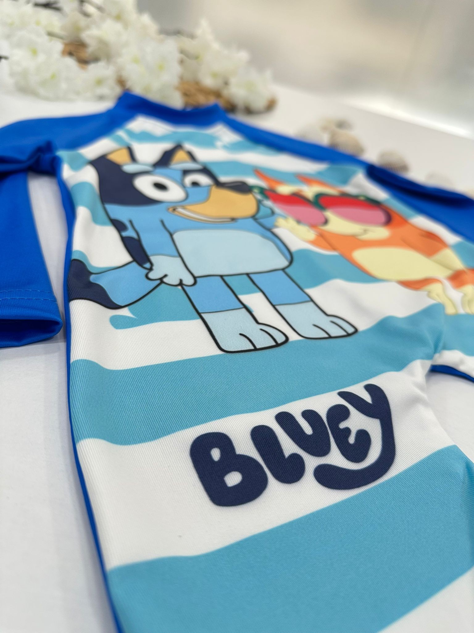 Bluey Karakterli Uzun Kollu Mayo Tulum
