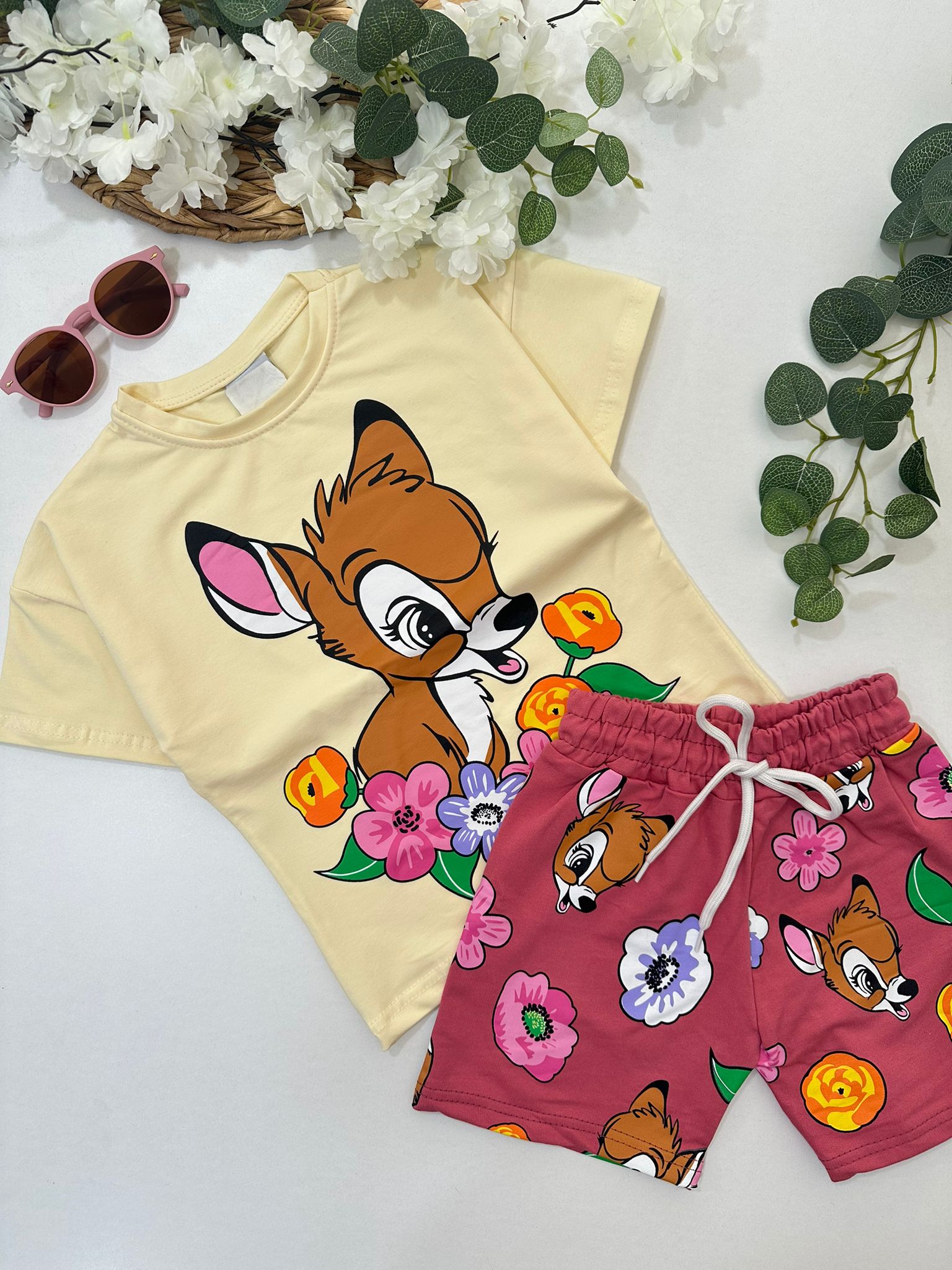 KIZ ÇOCUK ŞORTLU TAKIM