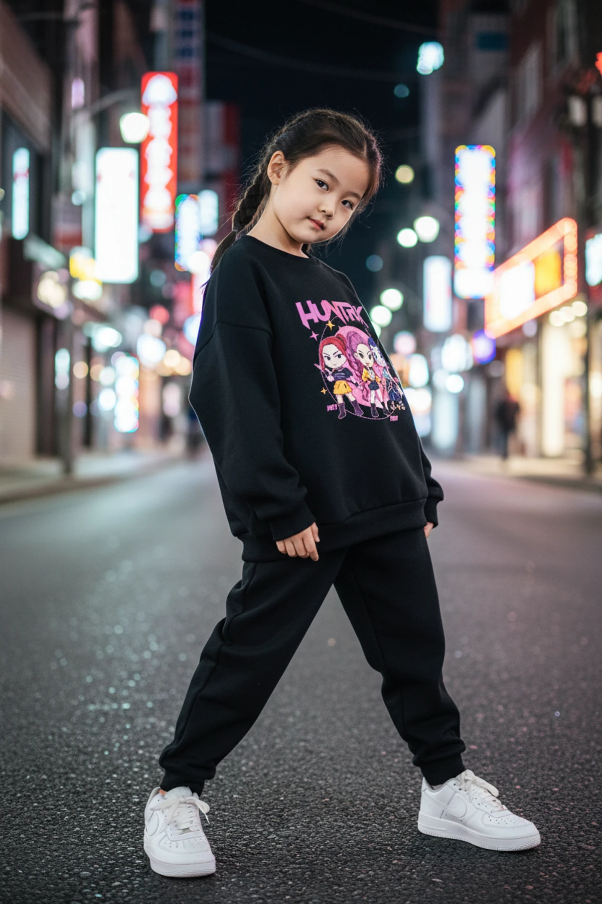 K-POP DEMON HUNTERS BASKILI EŞOFMAN TAKIMI