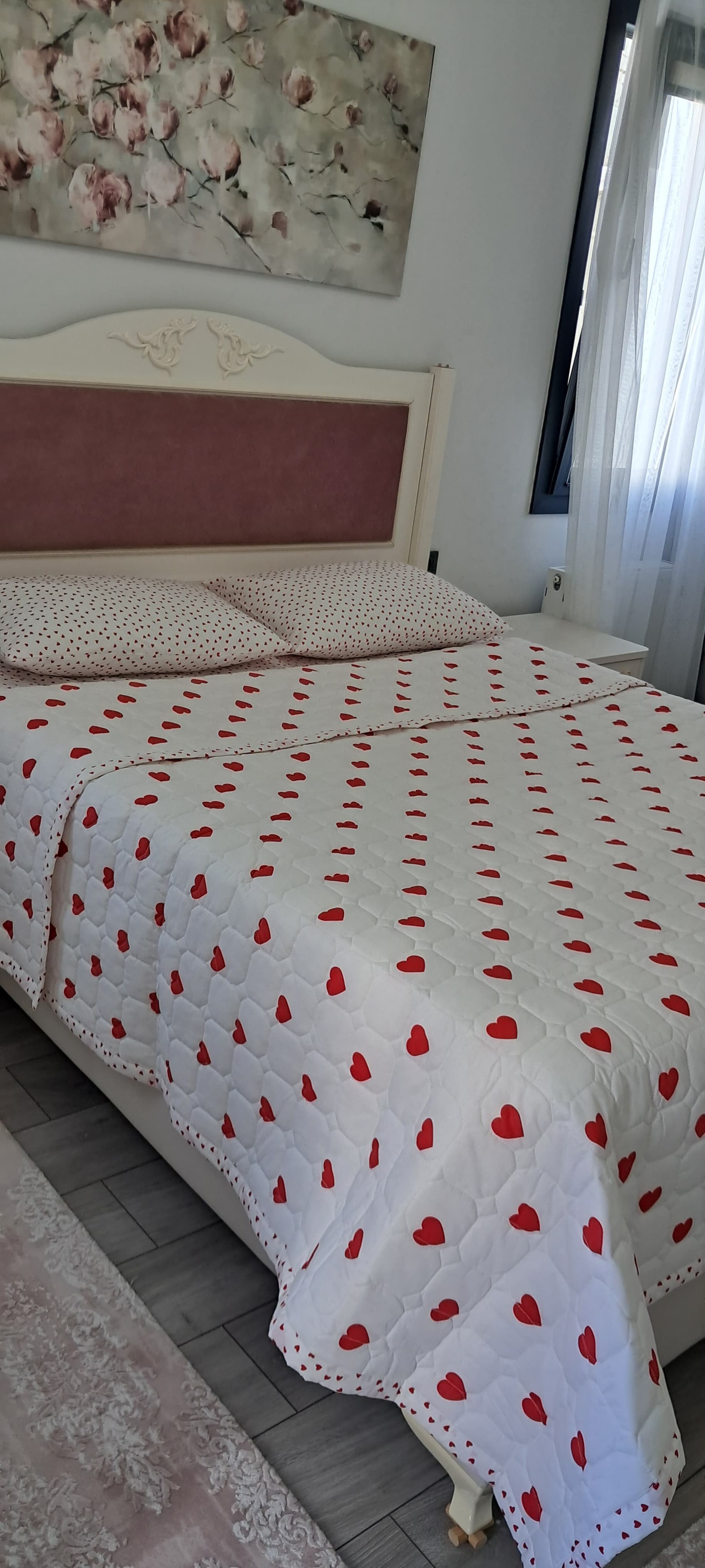 Kalpli Çift Kişilik Kapitone Pike Takımı