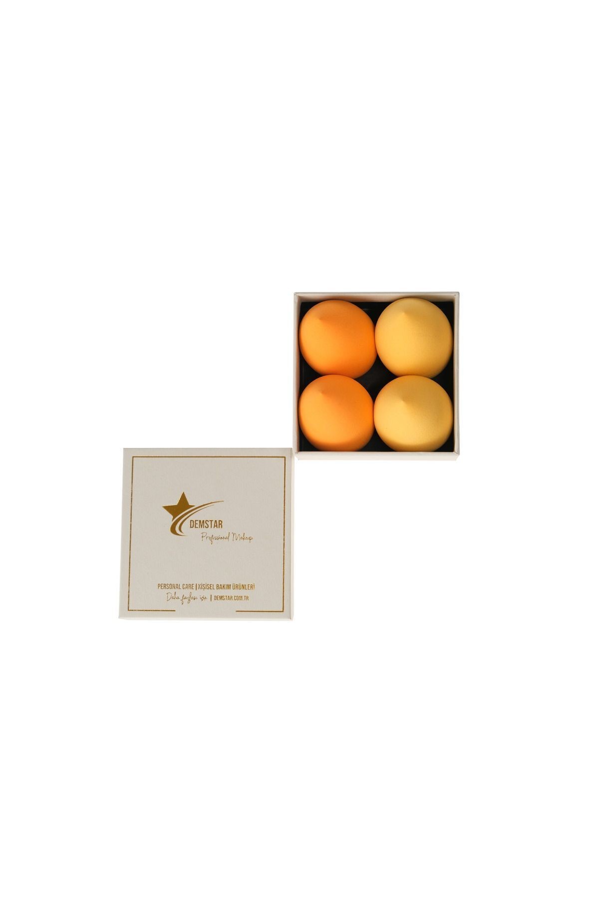 Professional Makeup Sponge 4'lü Makyaj Süngeri Seti (2 Sarı-2 Turuncu)
