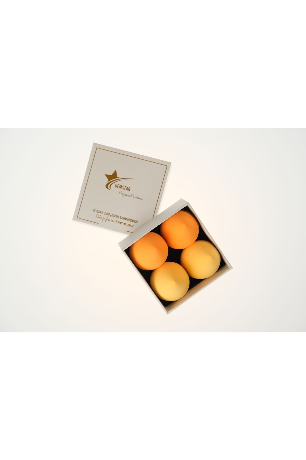 Professional Makeup Sponge 4'lü Makyaj Süngeri Seti (2 Sarı-2 Turuncu)