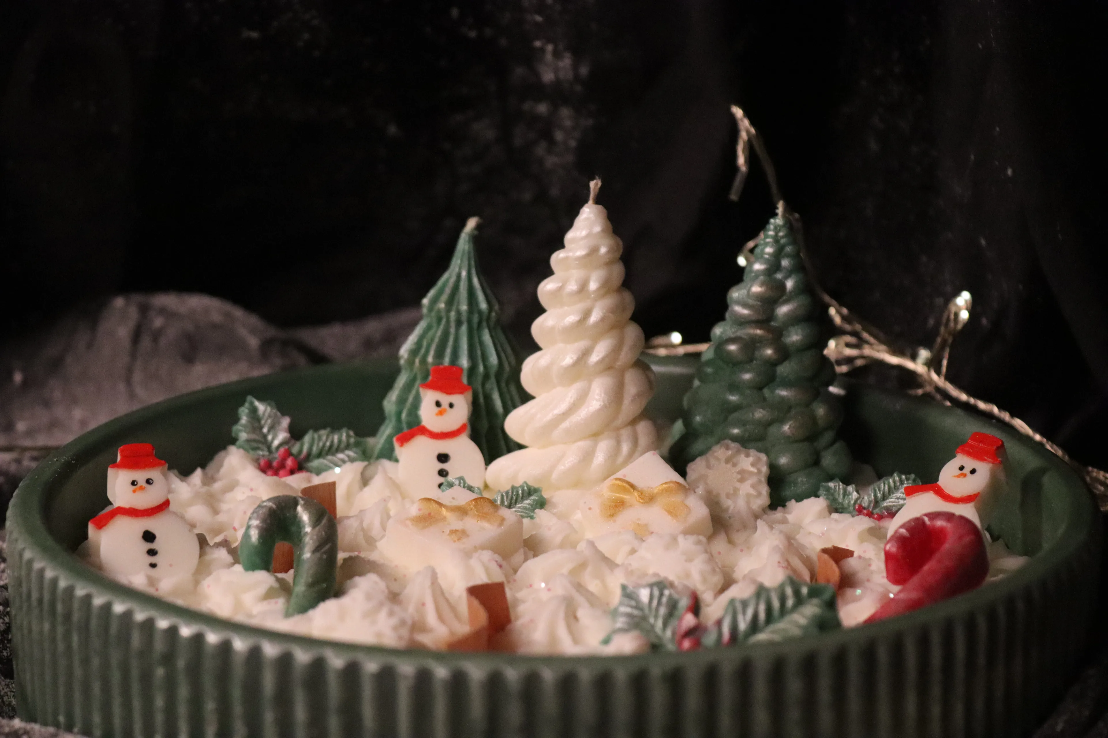 Cireé Winter Village – Christmas Soy Wax Dekoratif Bowl Candle | El Yapımı Yılbaşı Tasarımı