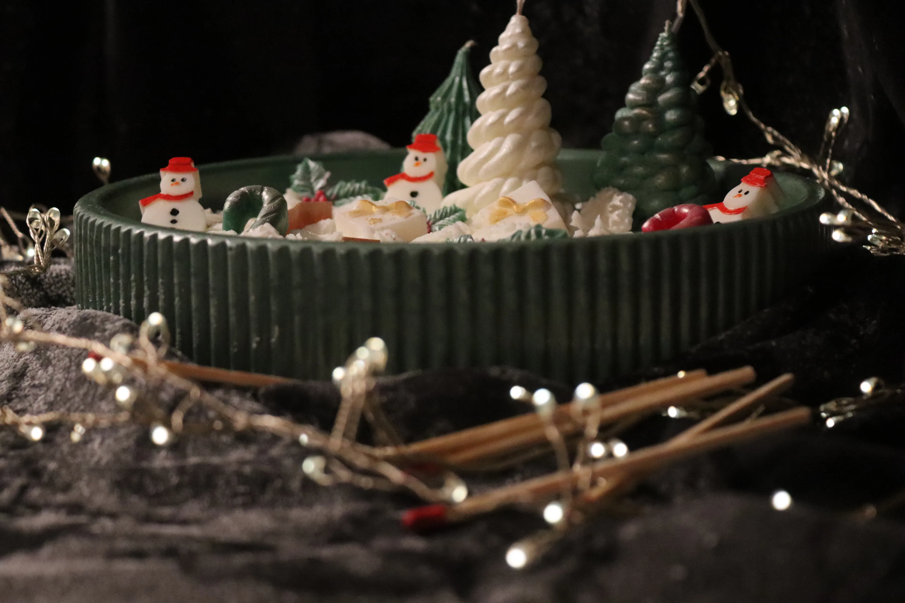 Cireé Winter Village – Christmas Soy Wax Dekoratif Bowl Candle | El Yapımı Yılbaşı Tasarımı