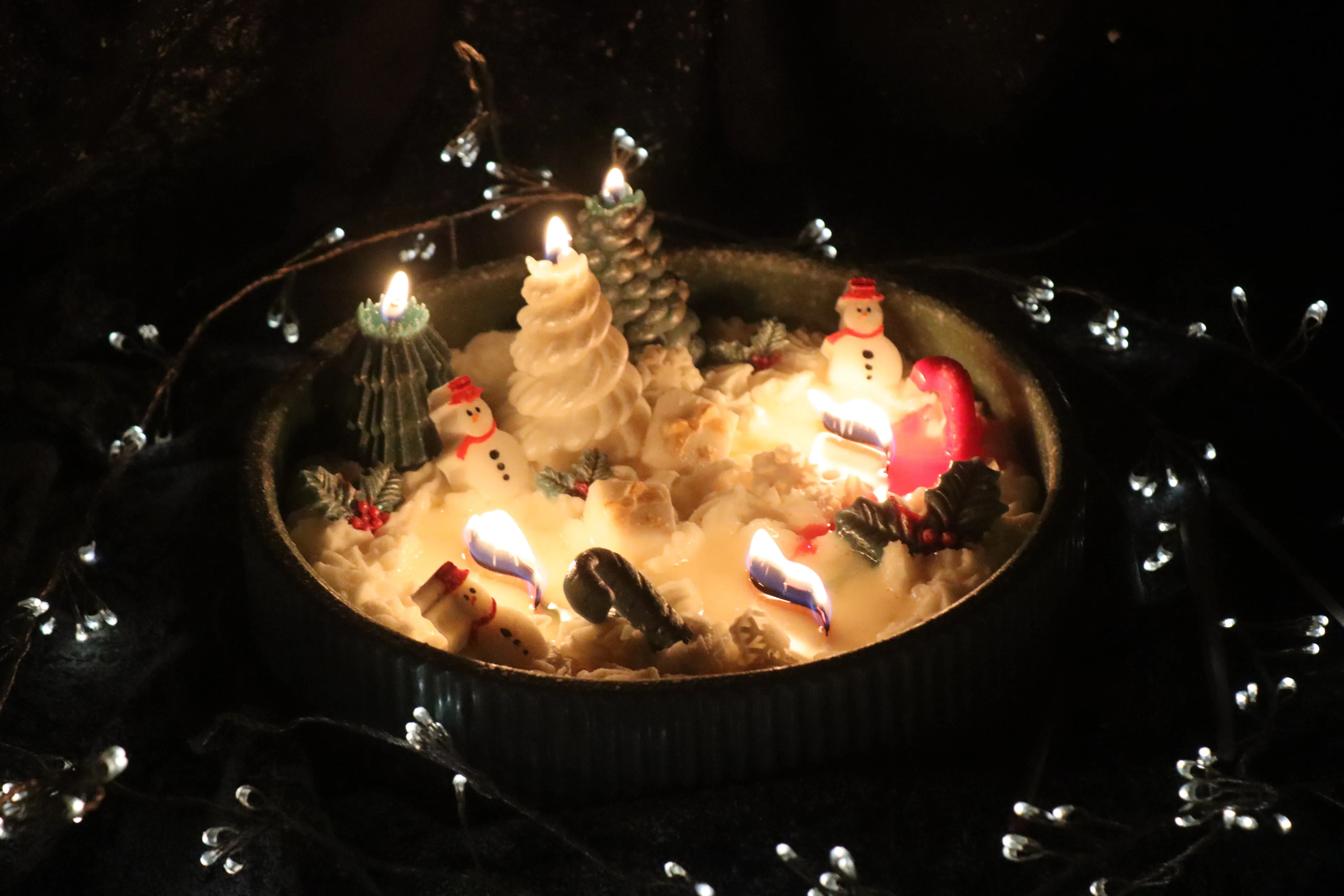 Cireé Winter Village – Christmas Soy Wax Dekoratif Bowl Candle | El Yapımı Yılbaşı Tasarımı