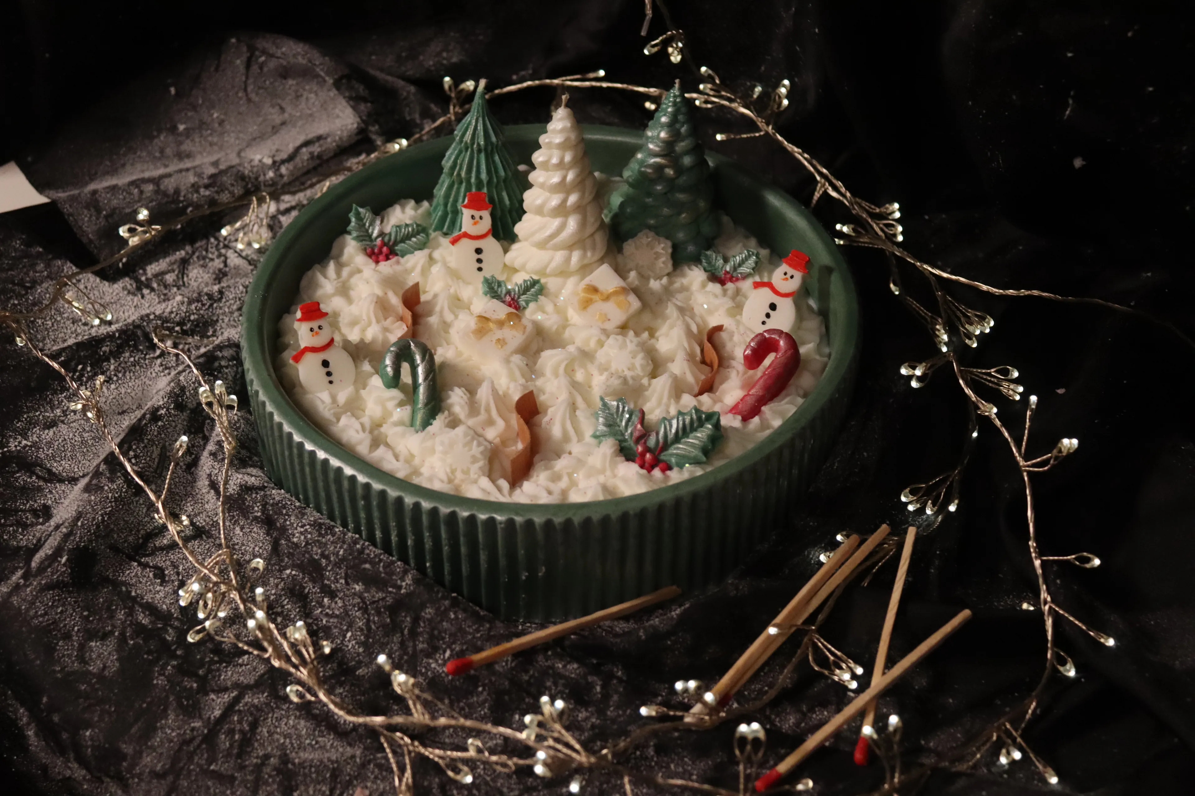 Cireé Winter Village – Christmas Soy Wax Dekoratif Bowl Candle | El Yapımı Yılbaşı Tasarımı