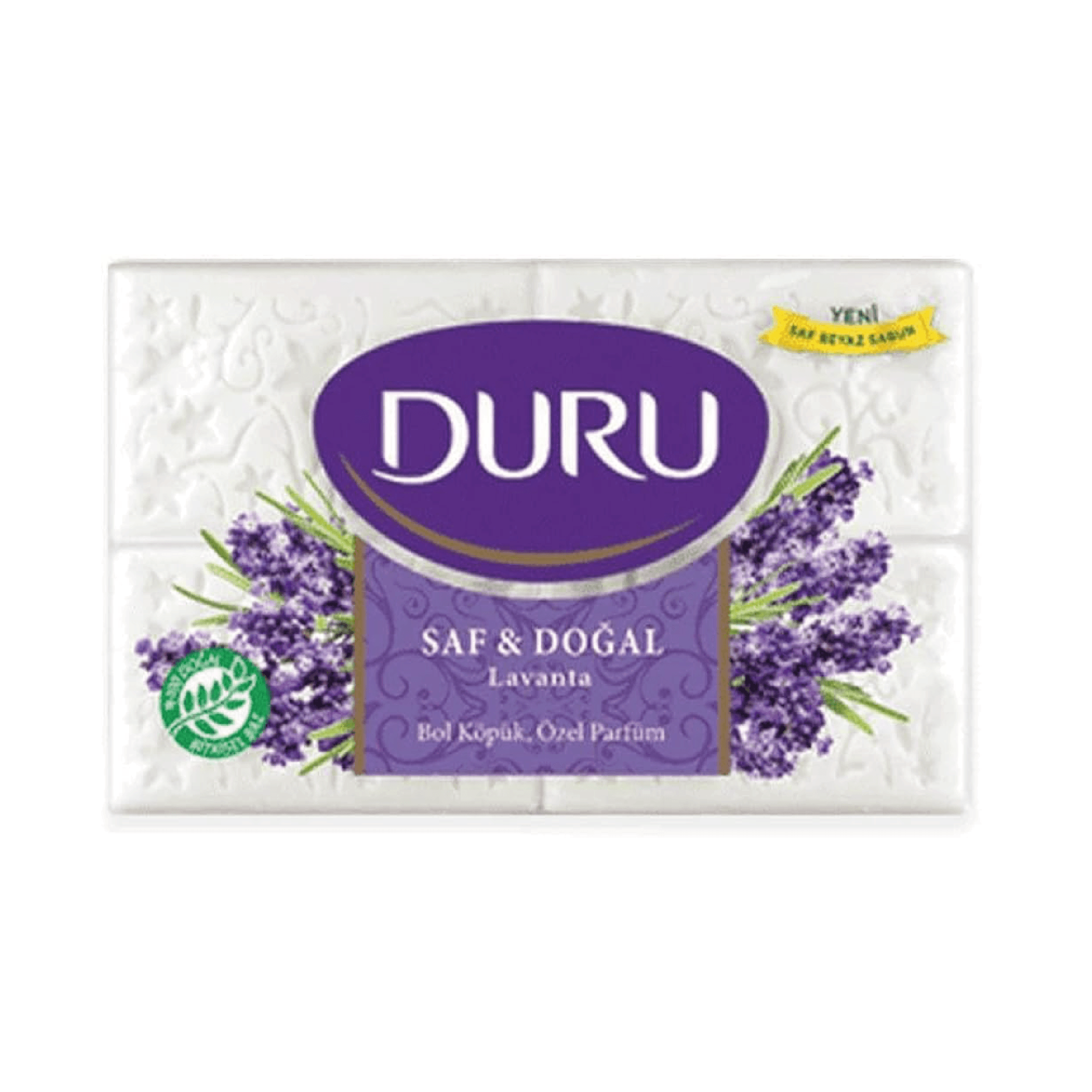 Duru Kalıp Sabun Saf & Doğal Lavanta 4'lü 600 gr