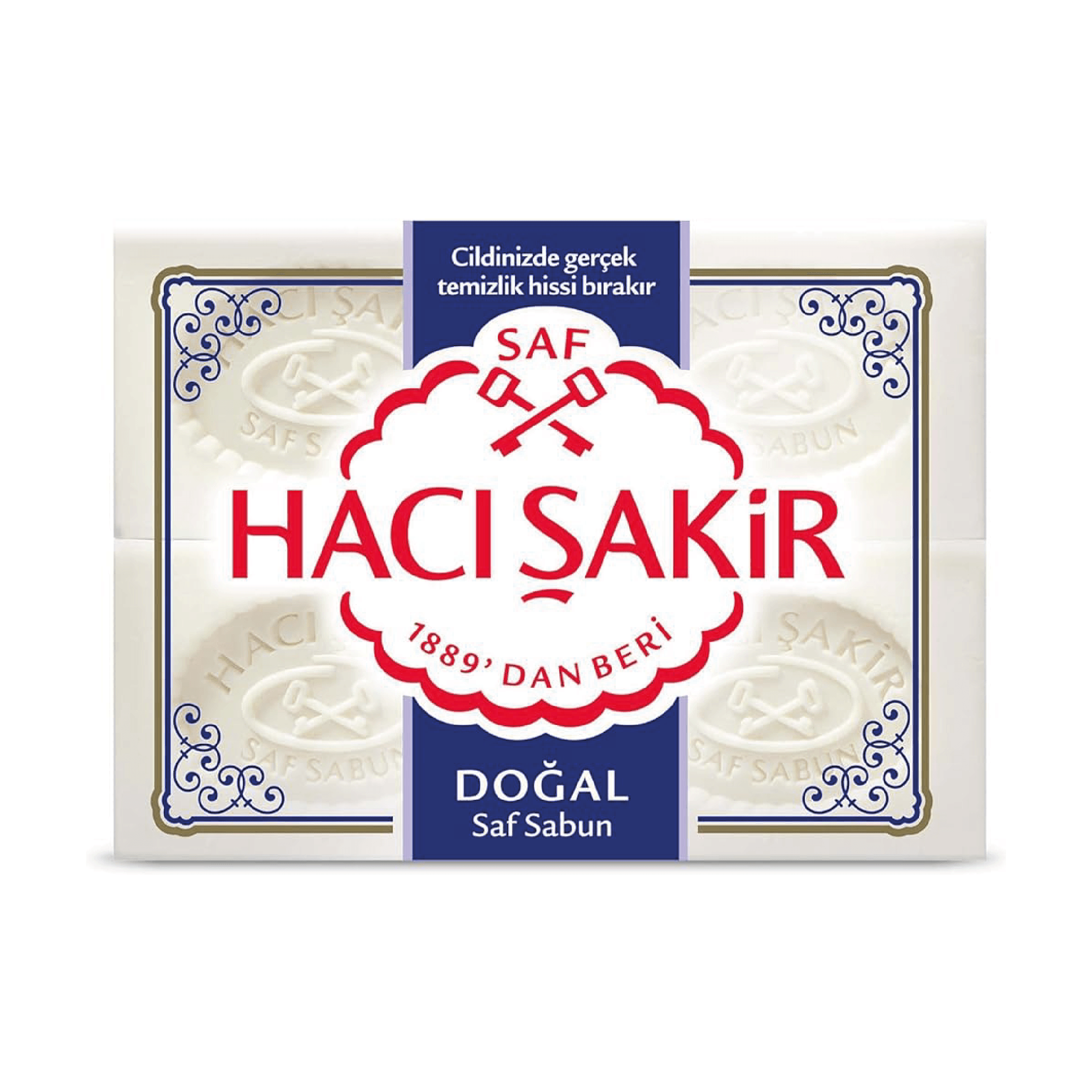 Hacı Şakir Kalıp Sabun Leylak 4'Lü 600 gr