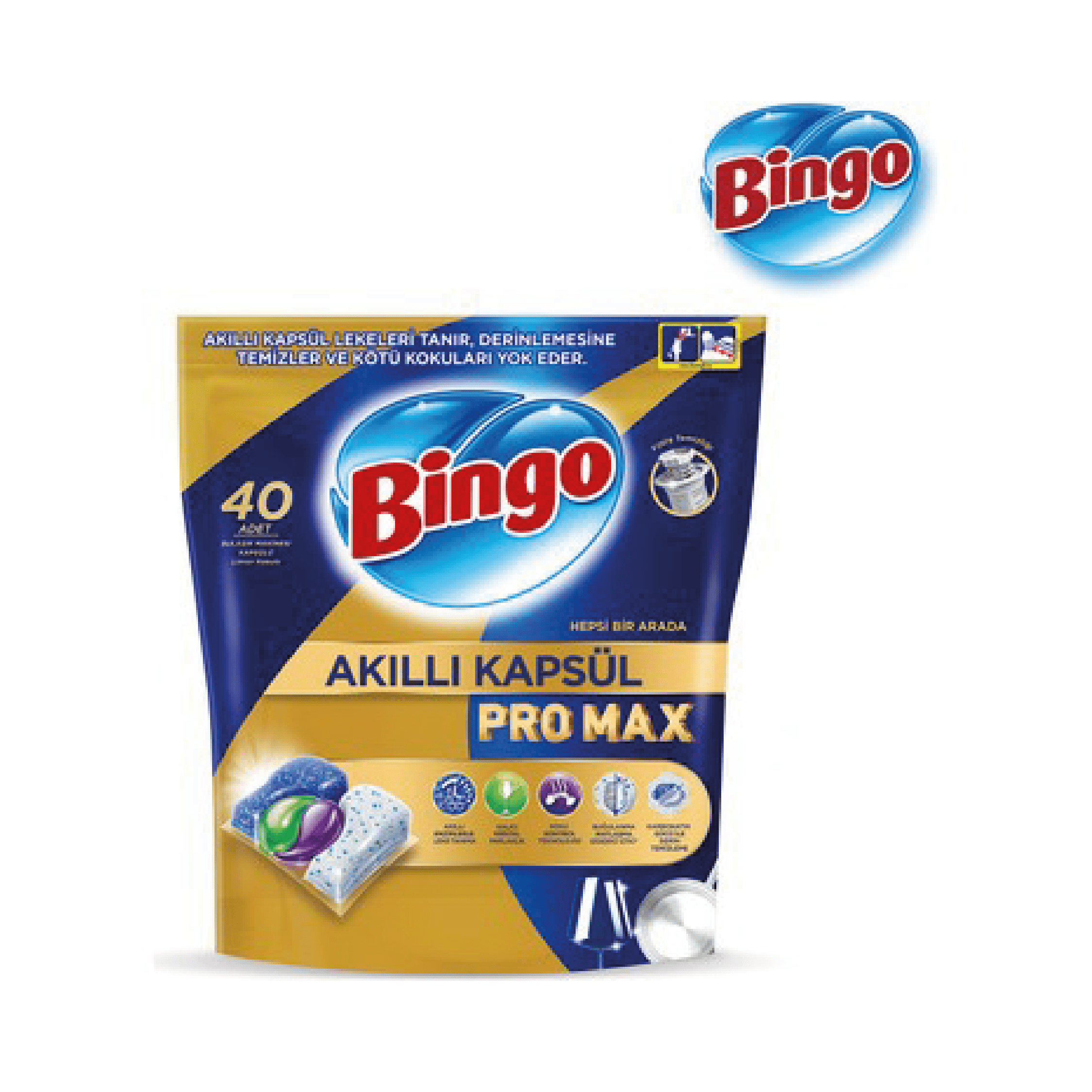 Bingo Akıllı Kapsül Pro Max H1a Bulaşık Makinesi Tableti 40'Lı