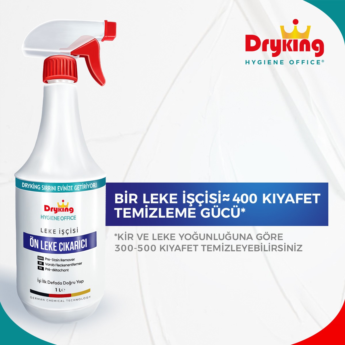 Dryking Leke İşçisi - Ön Leke Çıkarıcı (1 Litre)