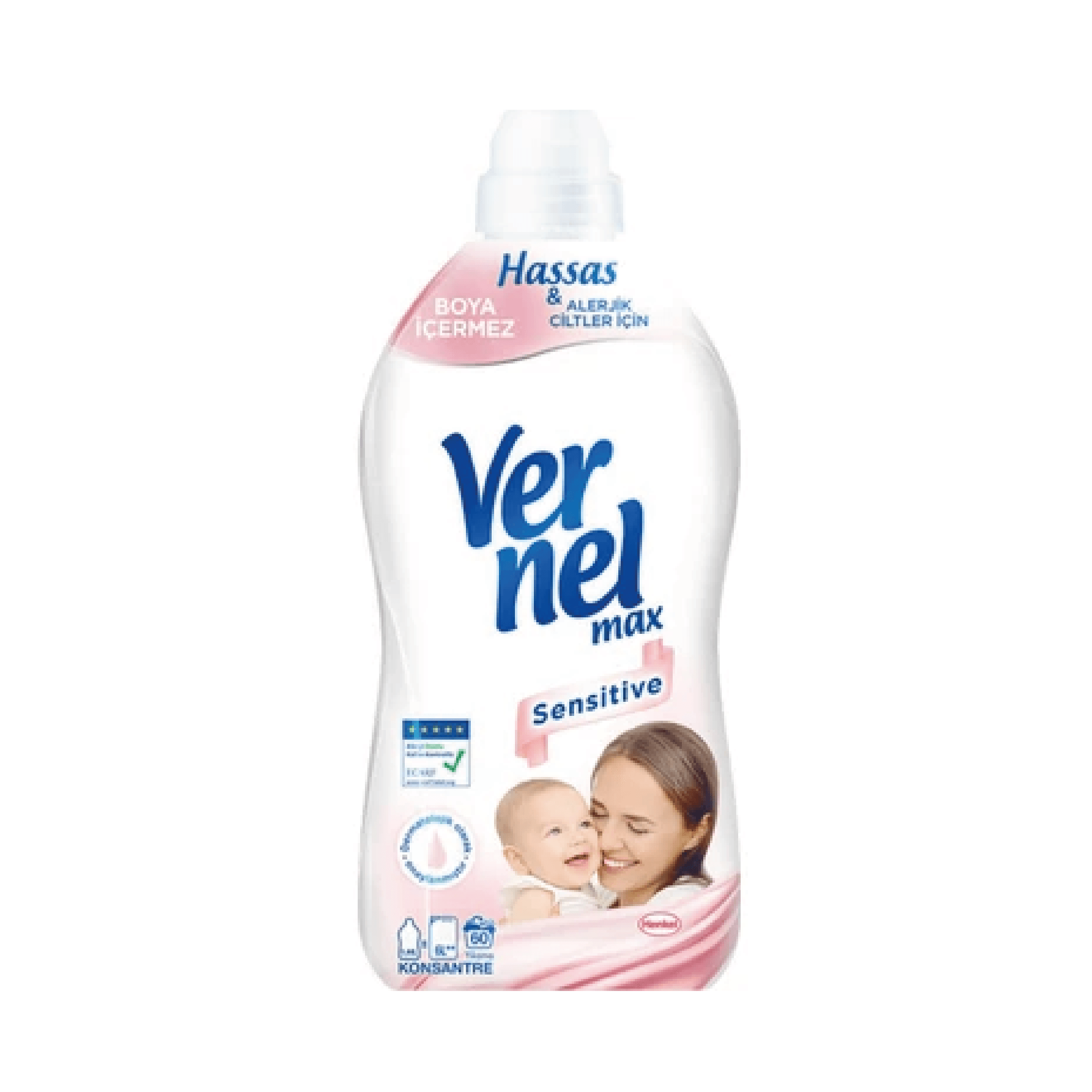 Vernel Max Sensitive Çamaşır Yumuşatıcı 1440 ml