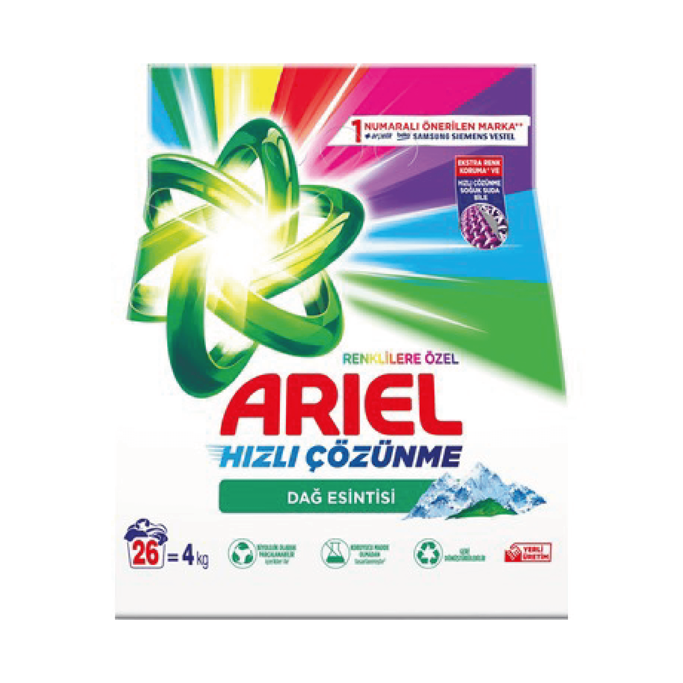 Ariel Matik Dağ Esintisi Toz Çamaşır Deterjanı 4 kg