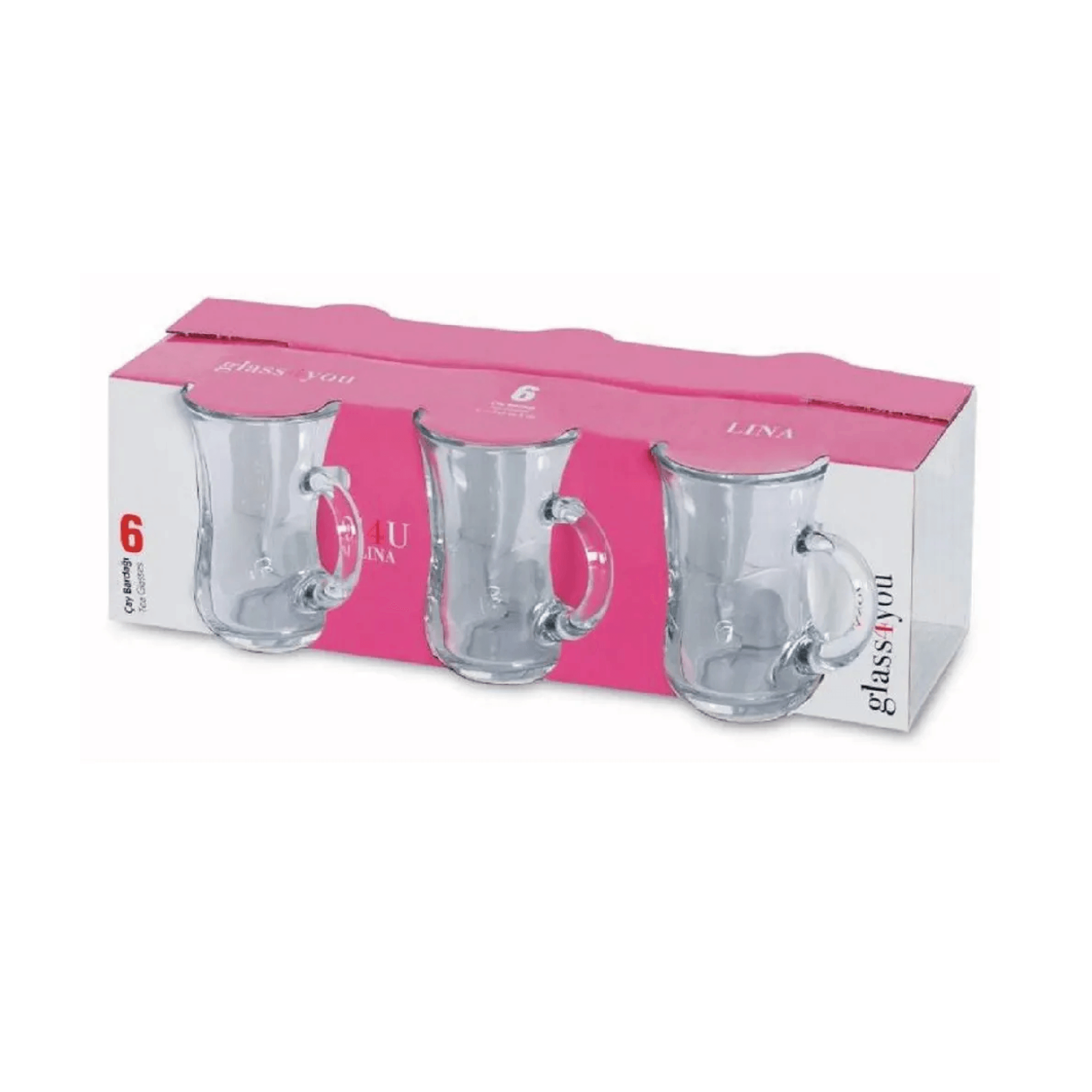 Paşabahçe Kulplu Çay Bardağı Lina G4U -55783