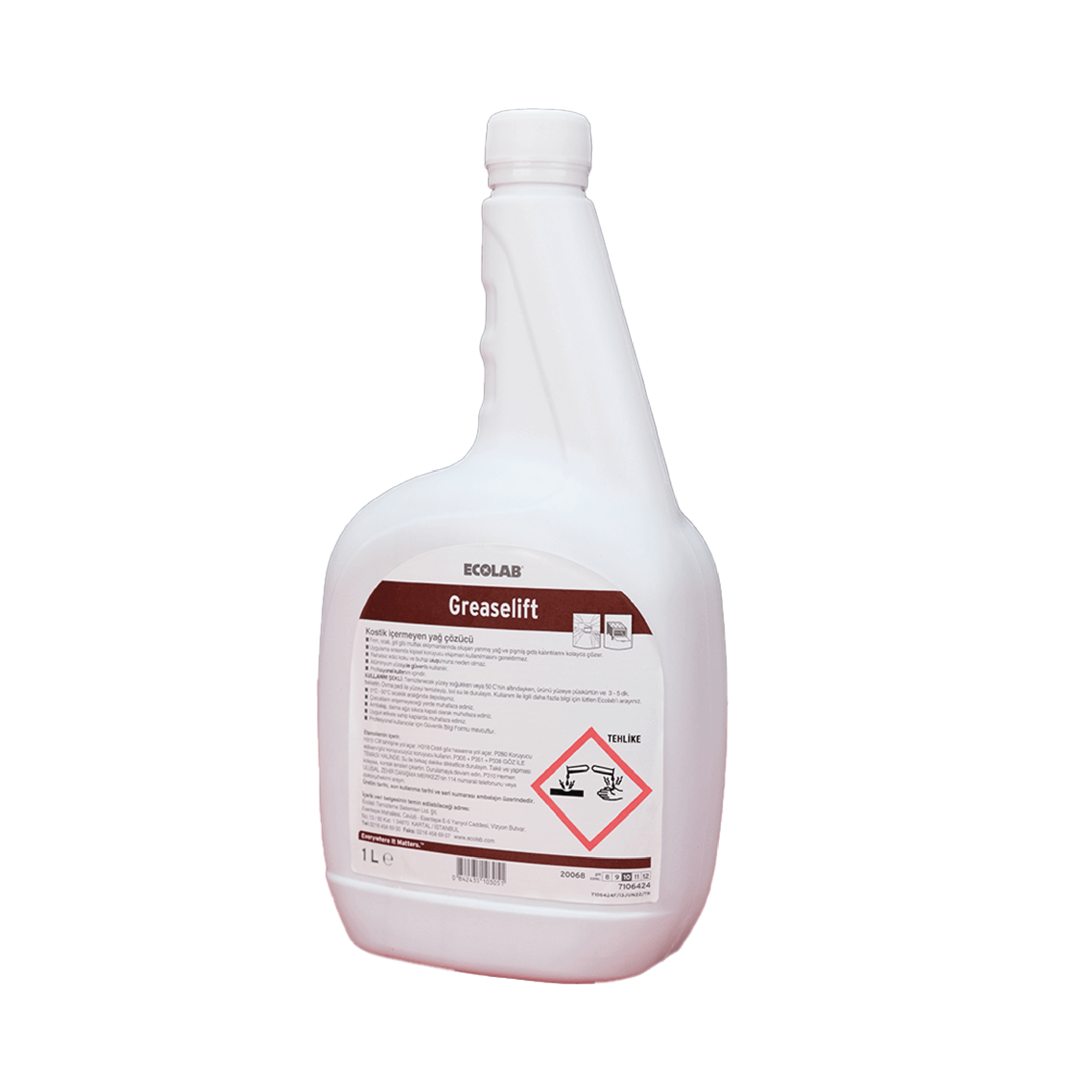 Ecolab Greaselift Gril Temizleme ve Yağ Çözücü 1 Lt