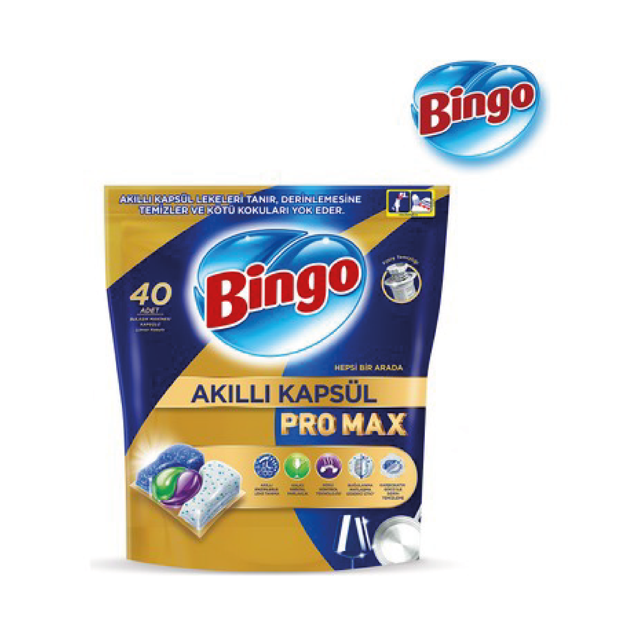 Bingo Akıllı Kapsül Pro Max H1a Bulaşık Makinesi Tableti 40'Lı