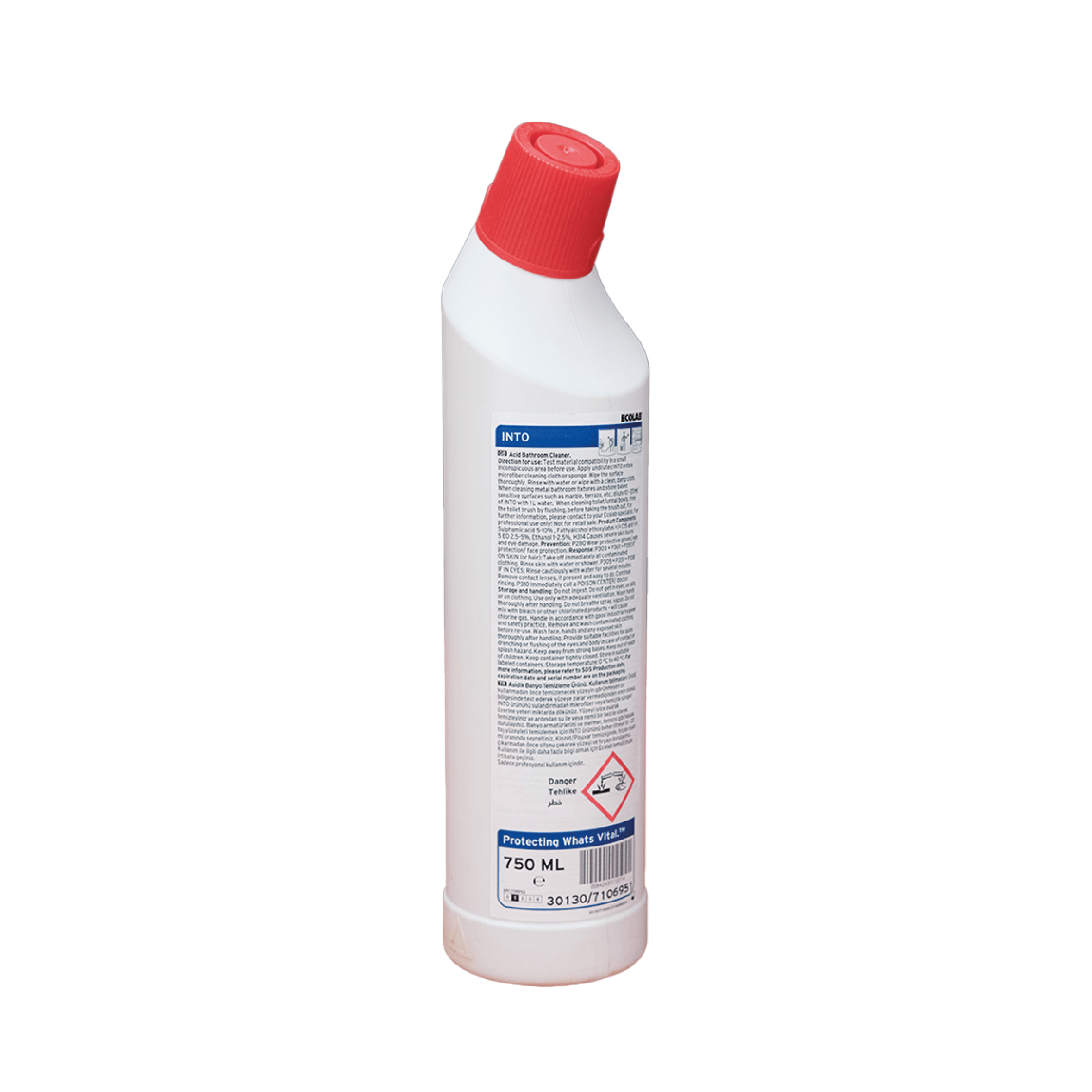 Ecolab Into Hassas Yüzeyler Banyo Ve Tuvalet Temizleyici 750 ml