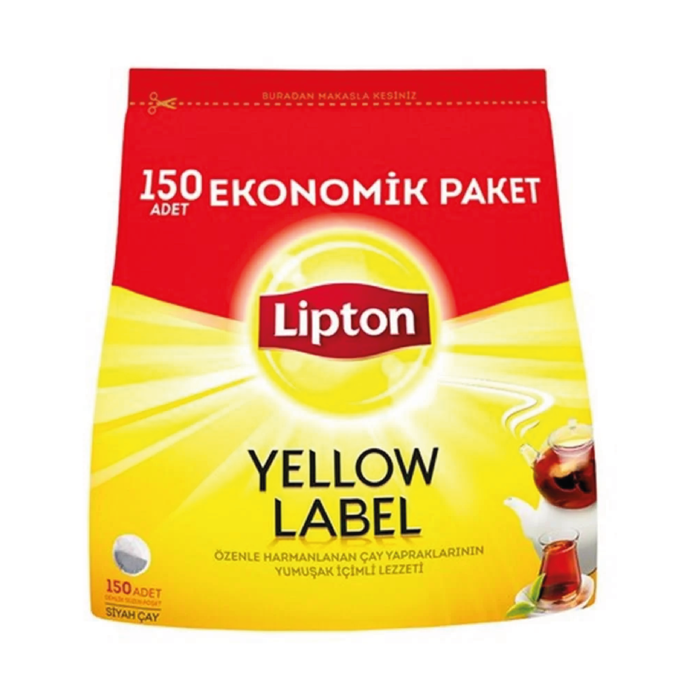 Lipton Yellow Label 3.2 gr 150'li Demlik Poşet Çay