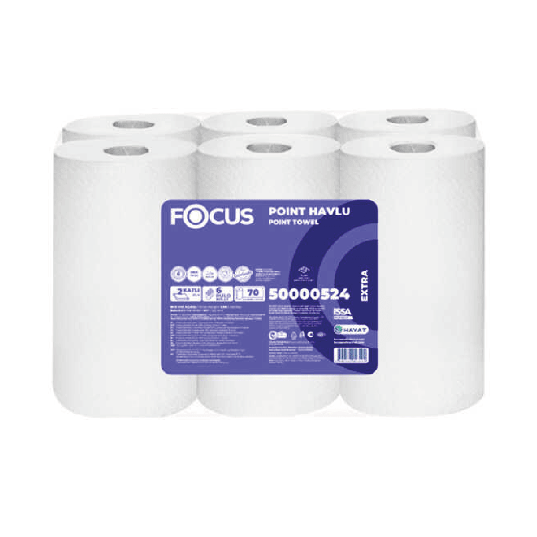 Focus Extra Point Kağıt Havlu 70 Metre 6'lı-500000524