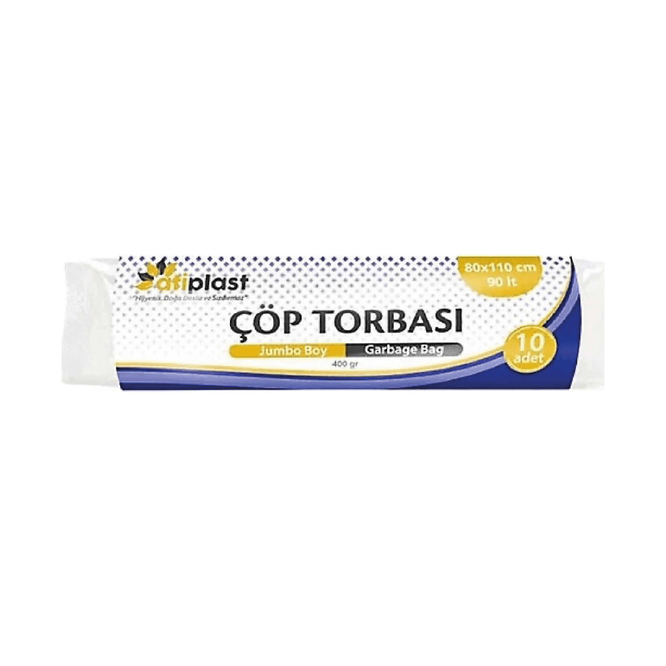 Atiplast Jumbo Boy Çöp Torbası Mavi 80x110/400 gr