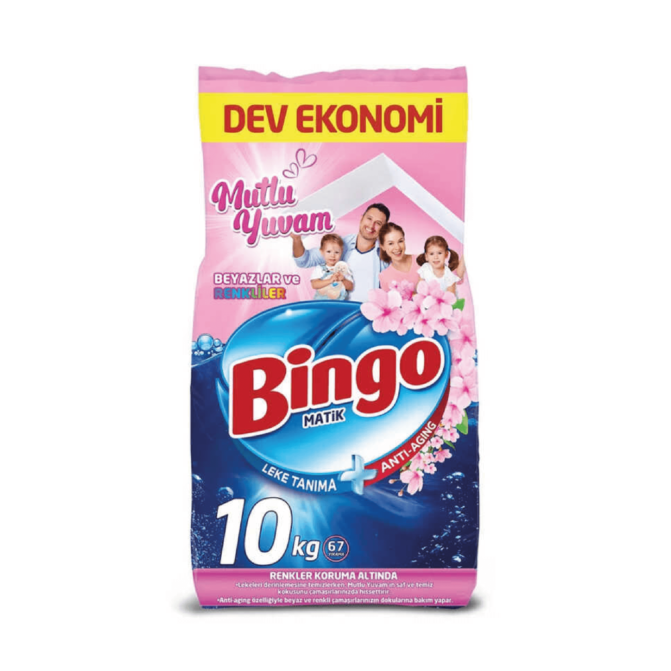 Bingo Matik Konsantre Toz Deterjan Mutlu Yuvam 10 kg