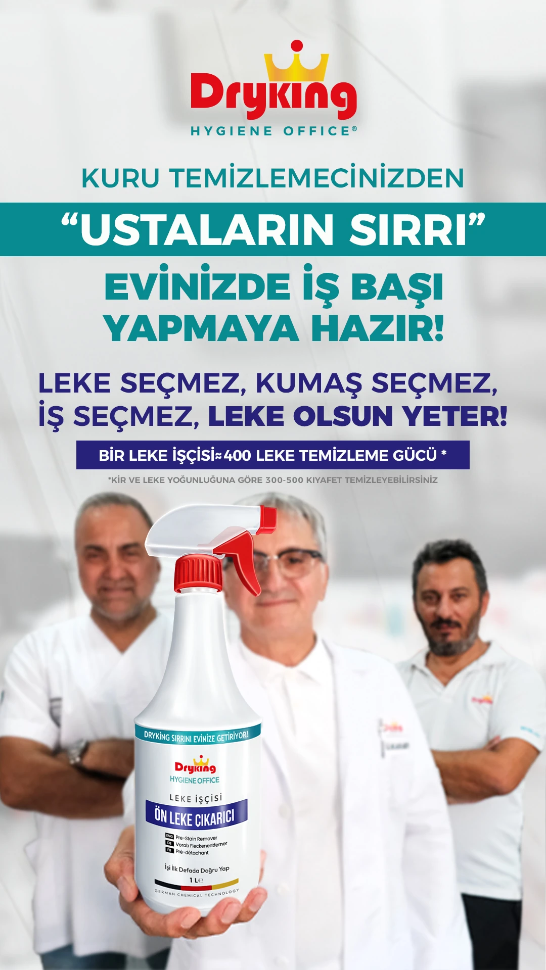 Dryking Leke İşçisi - Ön Leke Çıkarıcı (1 Litre)