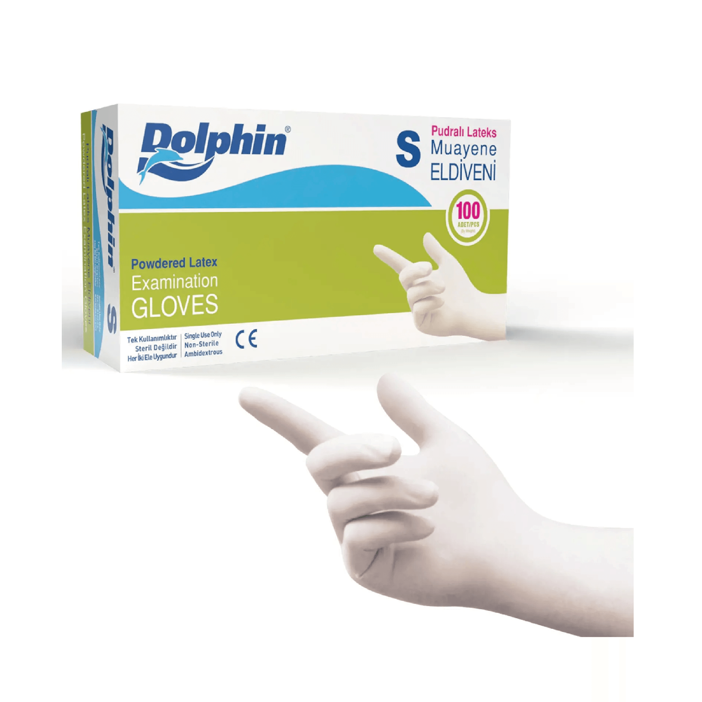 Dolphin Lateks Eldiven Pudralı S