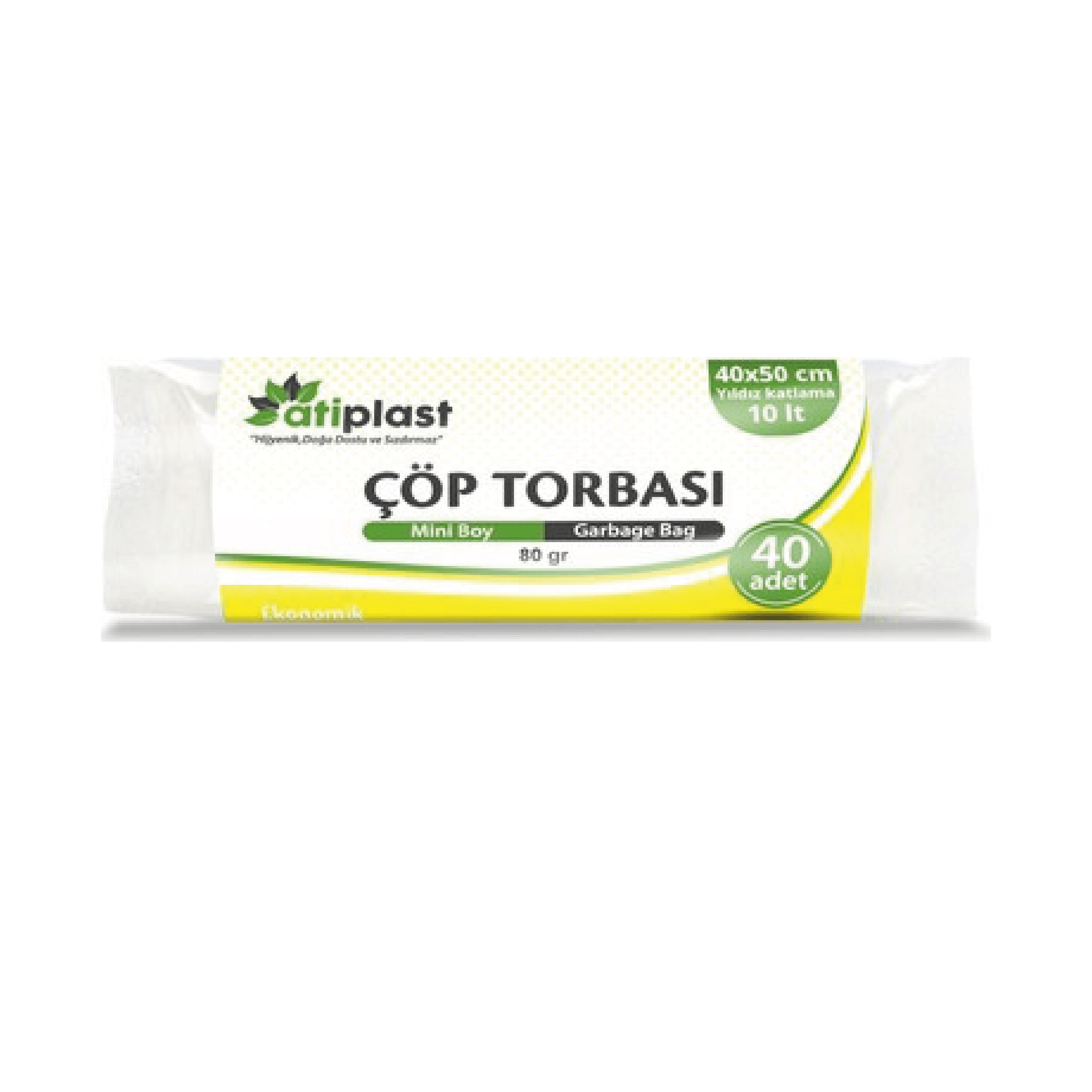 Atiplast Mini Çöp Torbası Şeffaf 40x50/80 gr