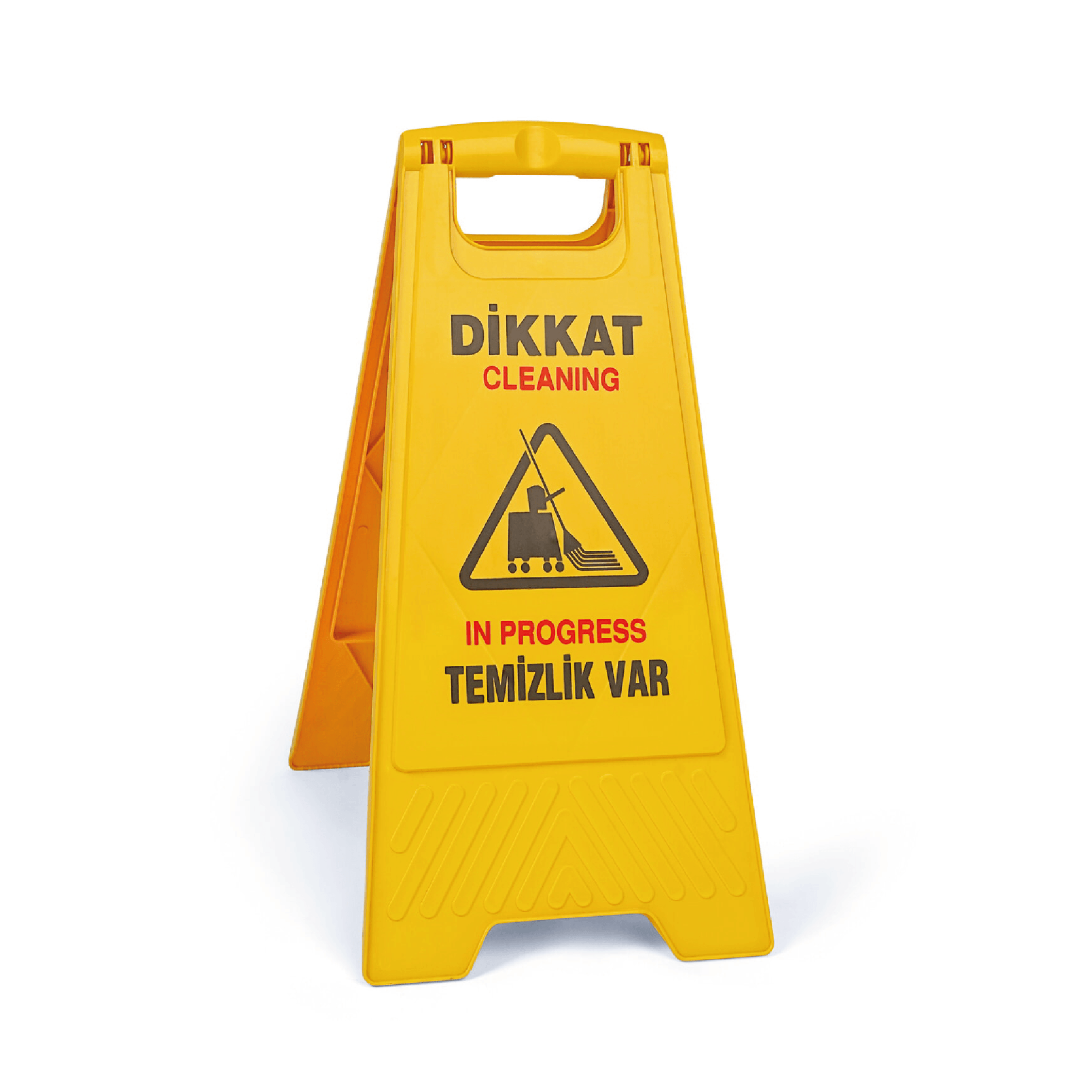 Temizlik  Var Levhası (Türkçe ve İngilizce)