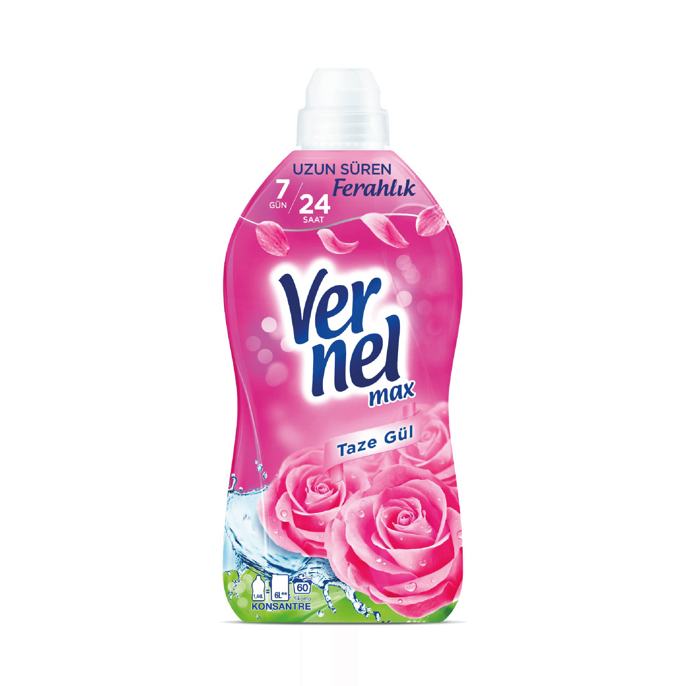 Vernel Max Çamaşır Yumuşatıcı Taze Taze Gül 1440 ml